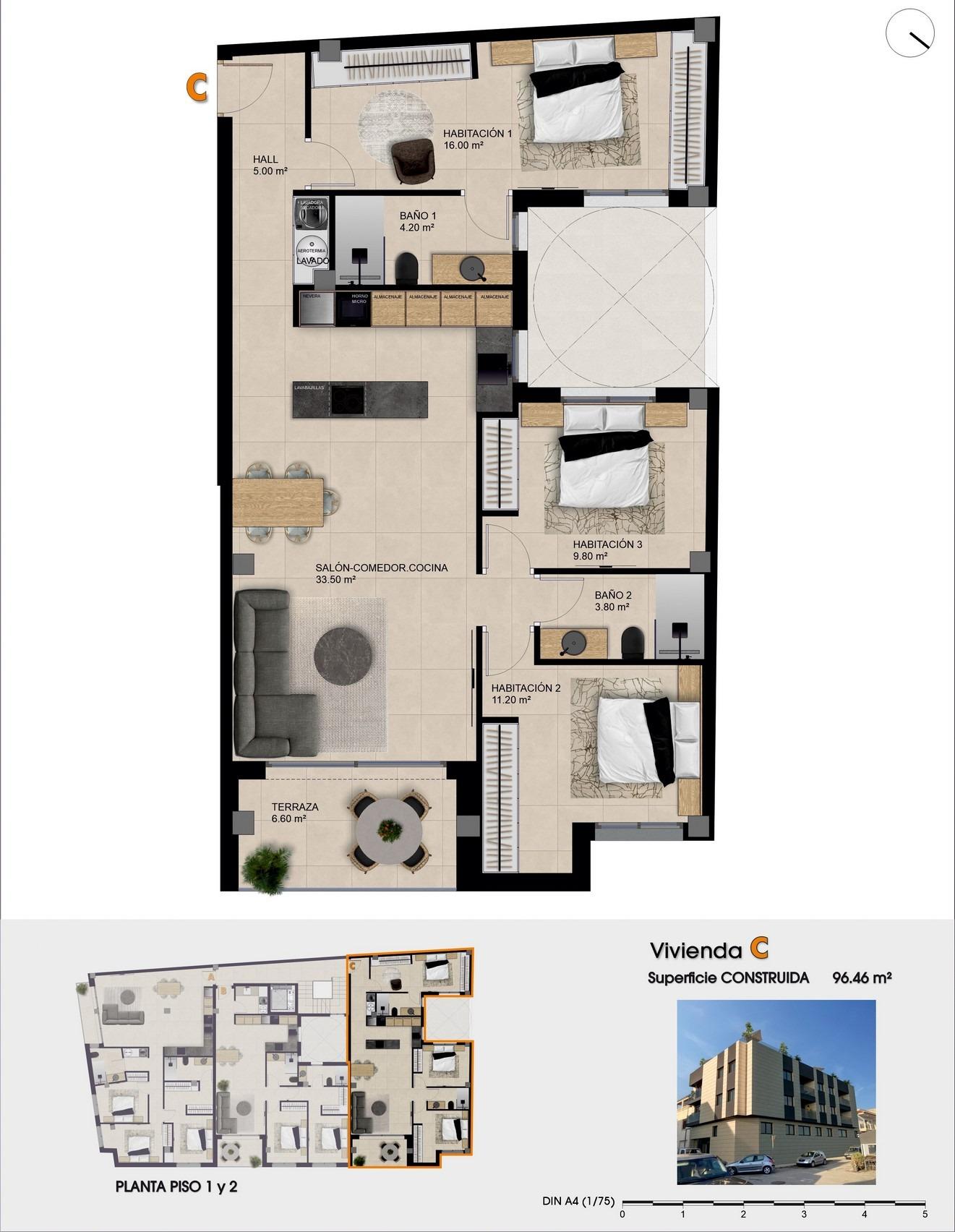 Penthouse te koop in Catral