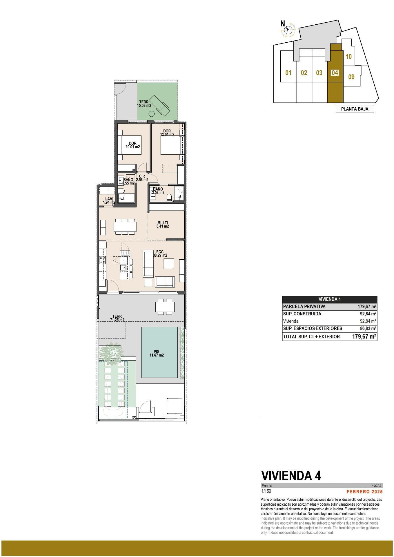 Bungalow en venta en Pilar de la Horadada