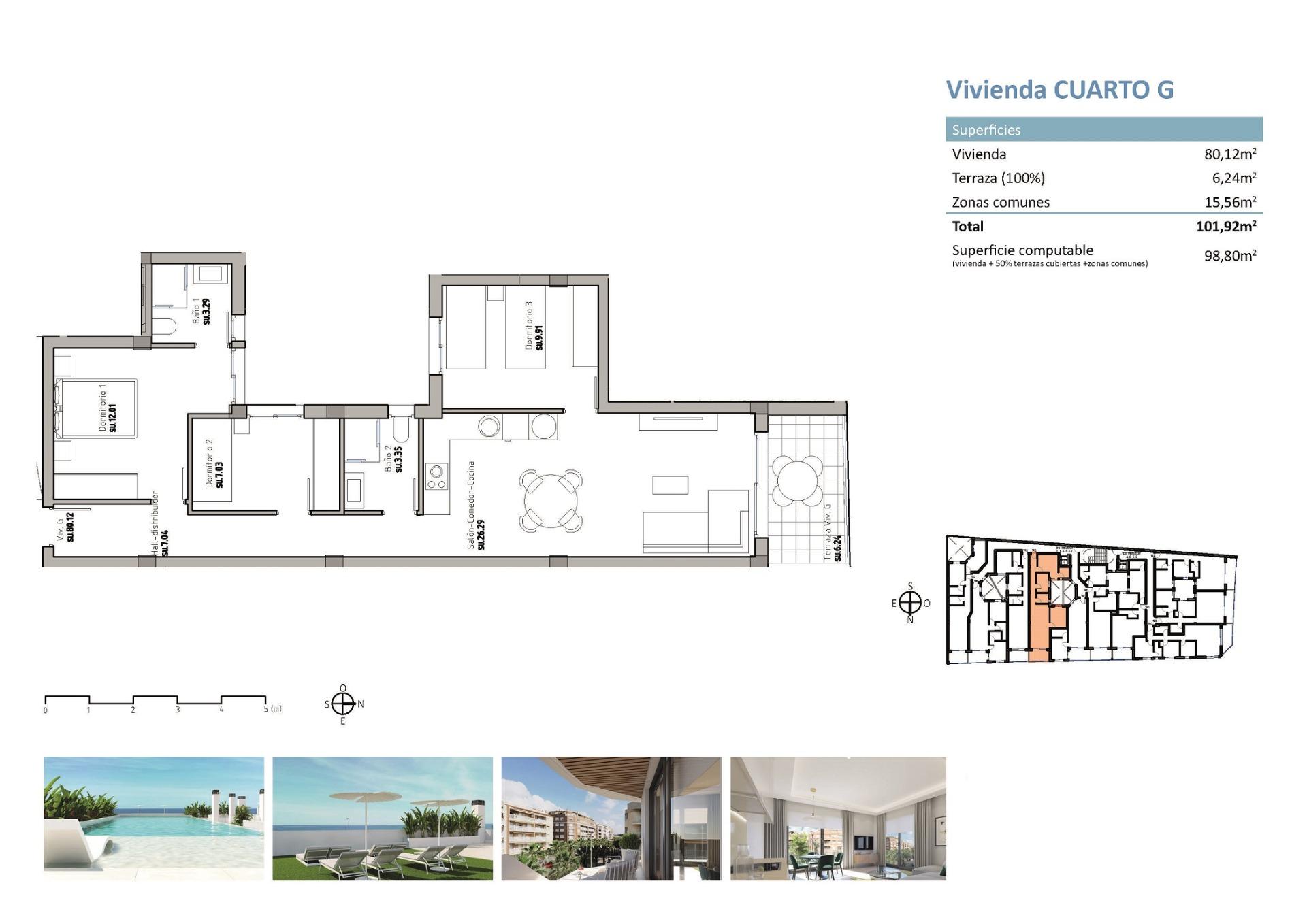 Penthouse til salg i Guardamar del Segura