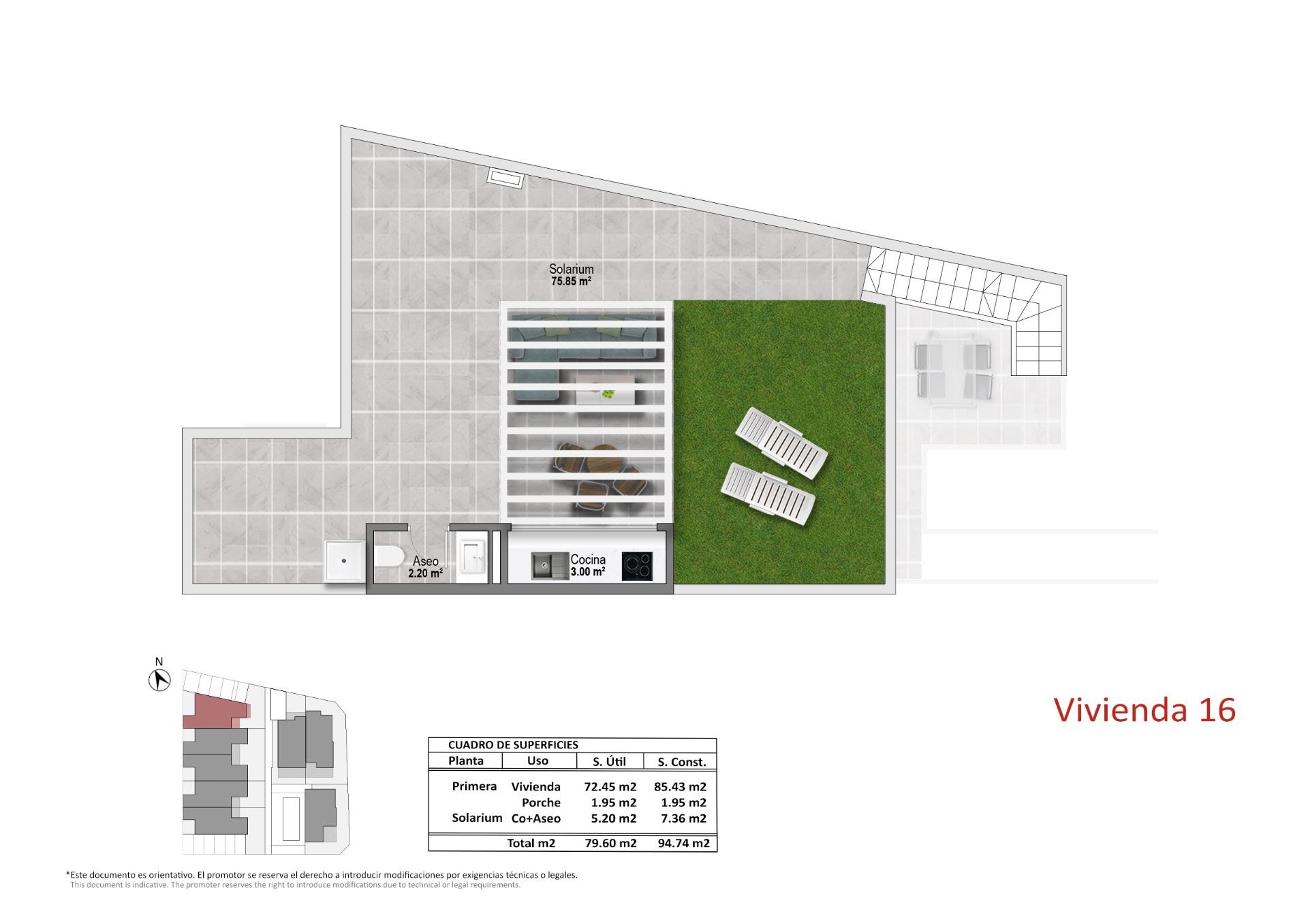 Bungalow en venta en Pilar de la Horadada