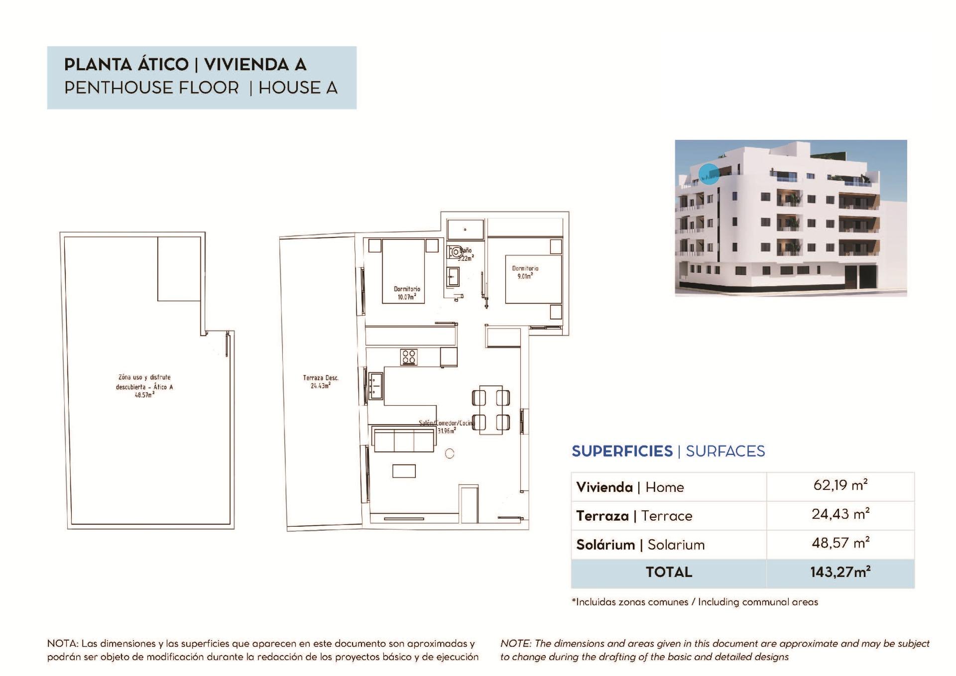 Penthouse til salg i Torrevieja