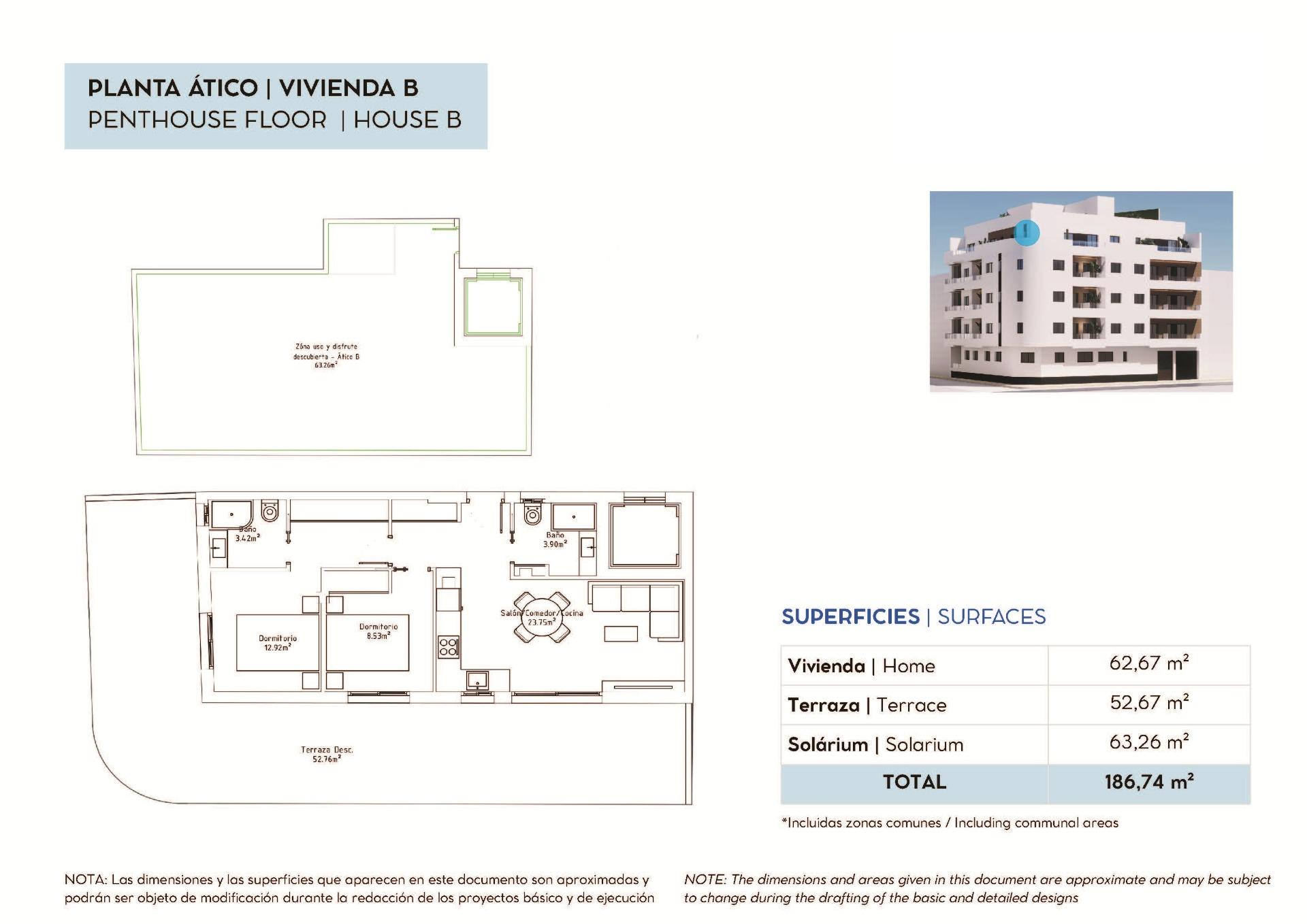 Penthouse til salg i Torrevieja