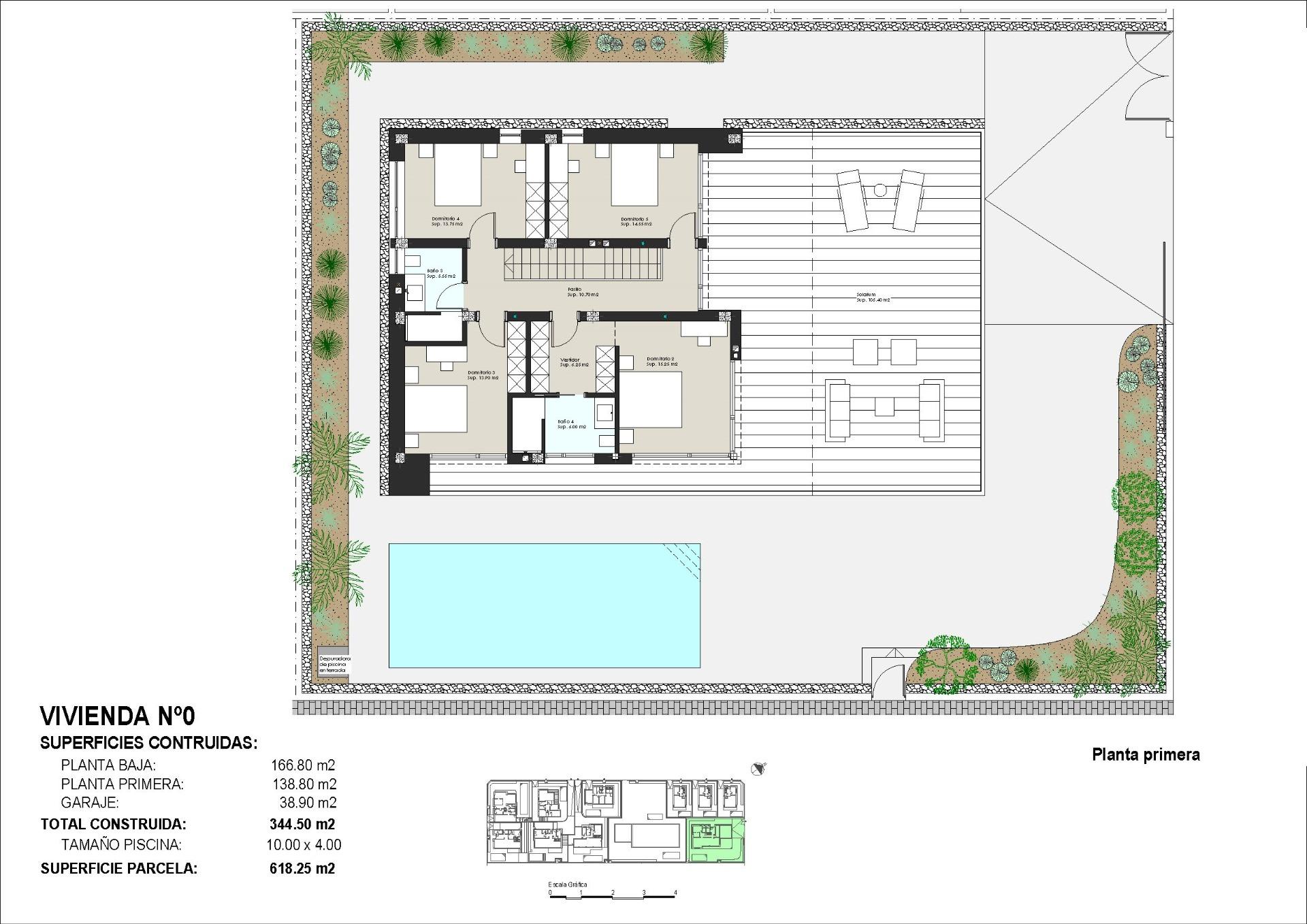 Villa en venta en Pilar de la Horadada