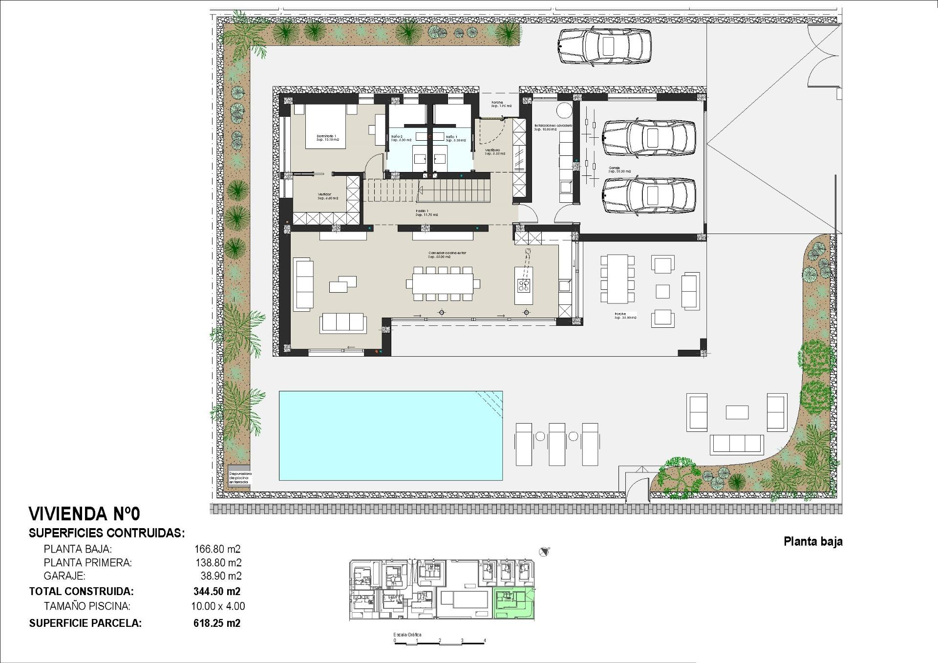Villa en venta en Pilar de la Horadada
