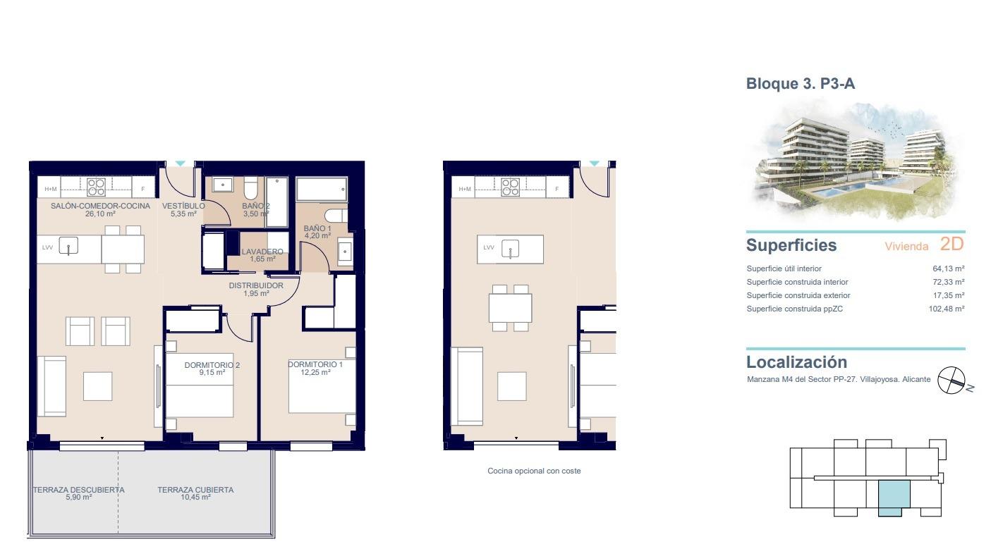 Apartamento en venta en Villajoyosa