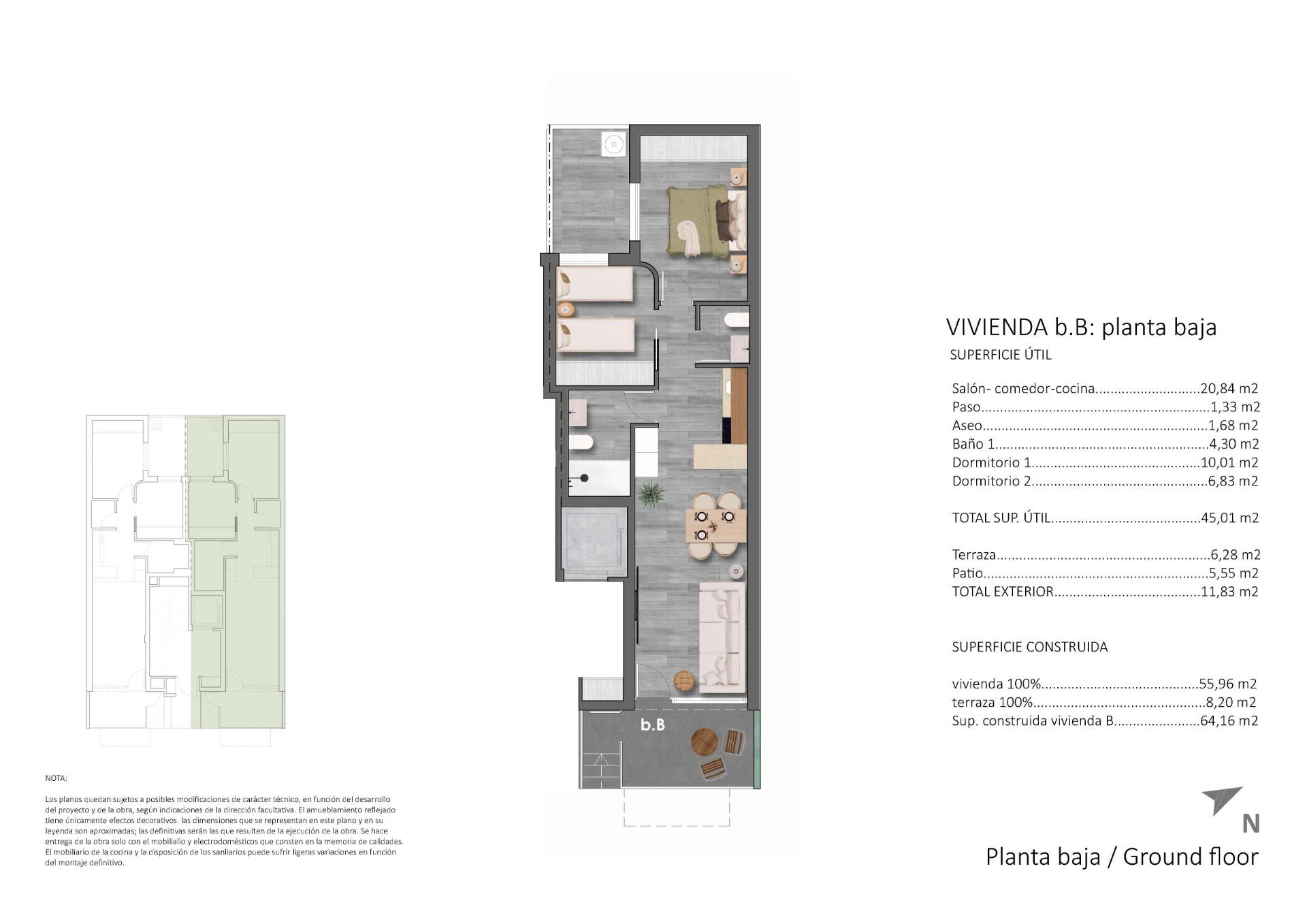Apartamento en venta en Pilar de la Horadada