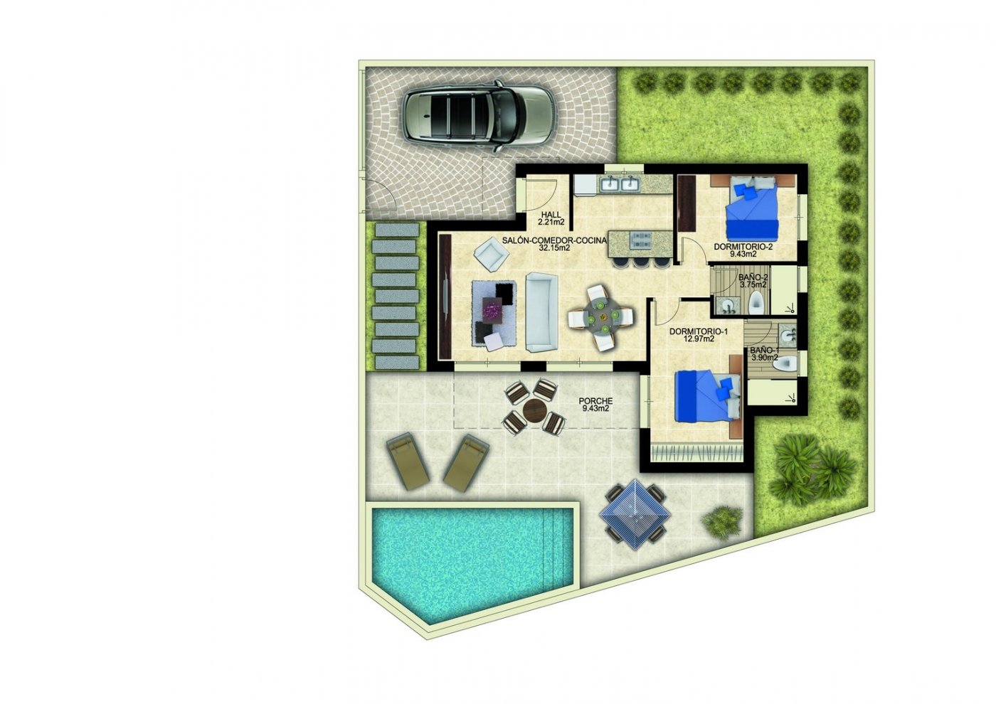 Villa til salg i Benijófar