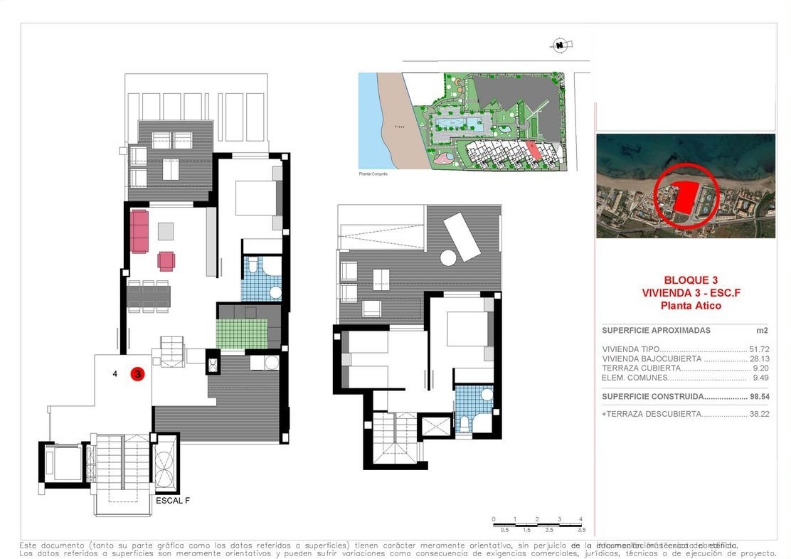 Penthouse met 3 slaapkamers op een paar meter van de zee in Dénia (Alicante)