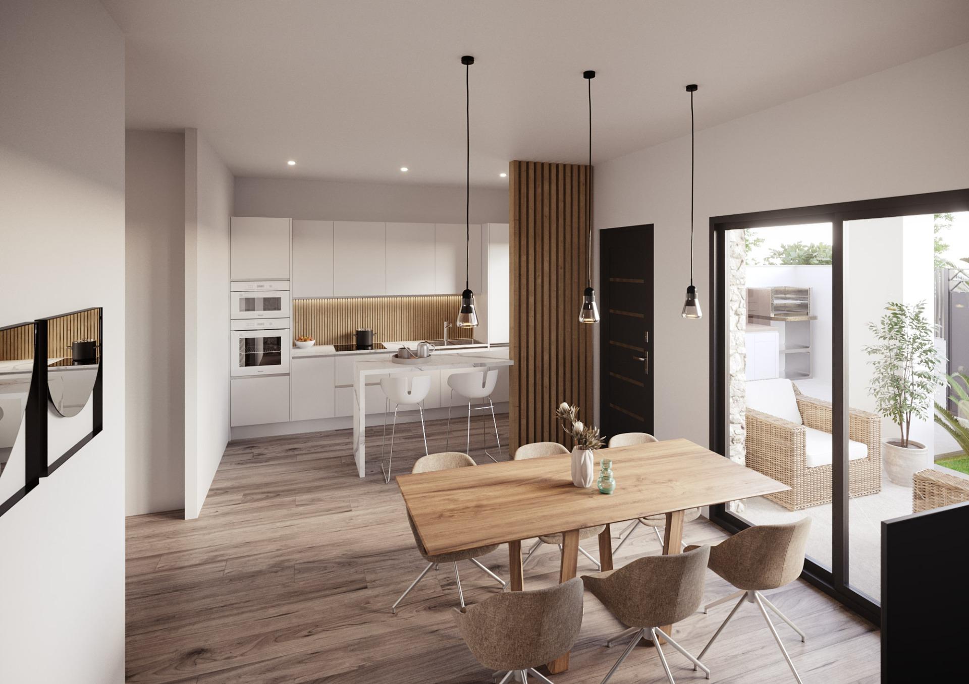 Bungalows de 3 chambres nouvellement construits avec jardin ou solarium à Hondón de las Nieves