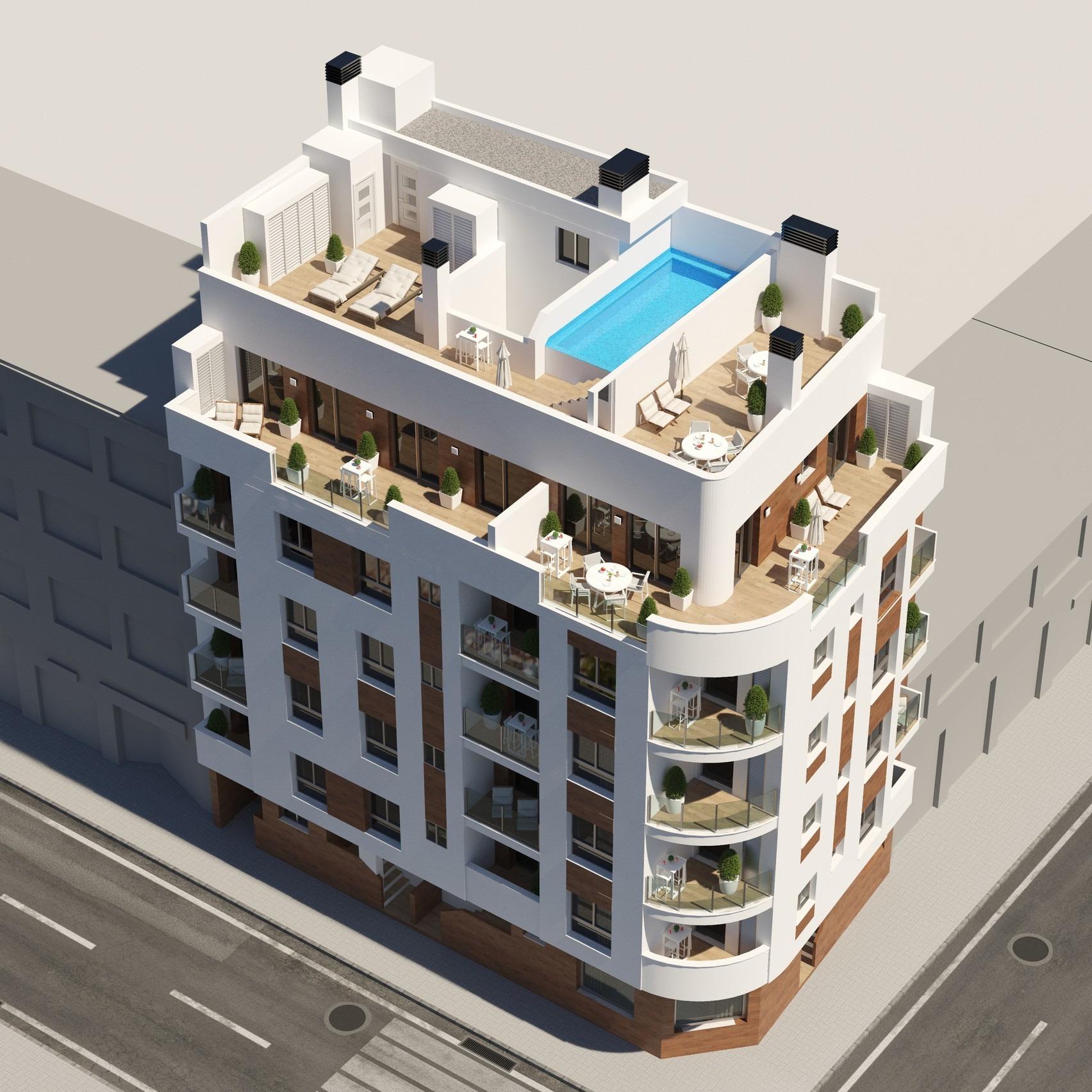 Appartements et penthouses de nouvelle construction à Torrevieja (Costa Blanca Sud)