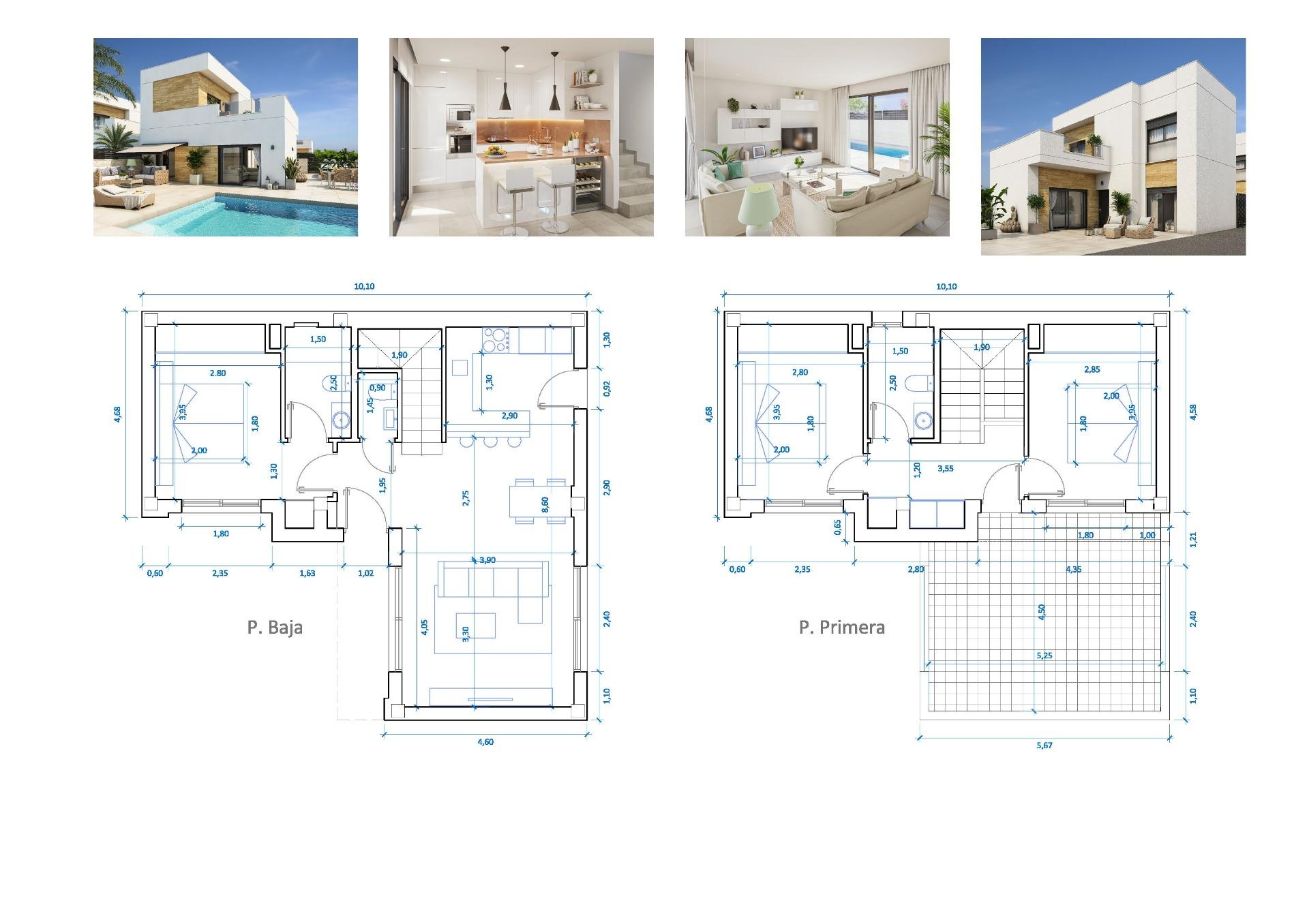 New construction villa 3 bedrooms and pool in Rojales (Alicante)