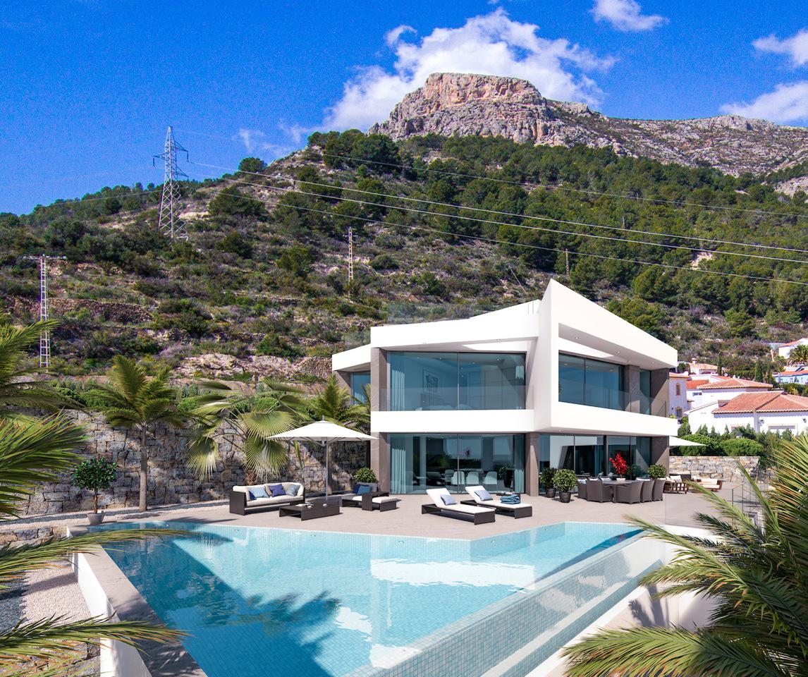 Neues Angebot in Calpe mit 6 unabhängigen Luxusvillen mit beeindruckender Aussicht!