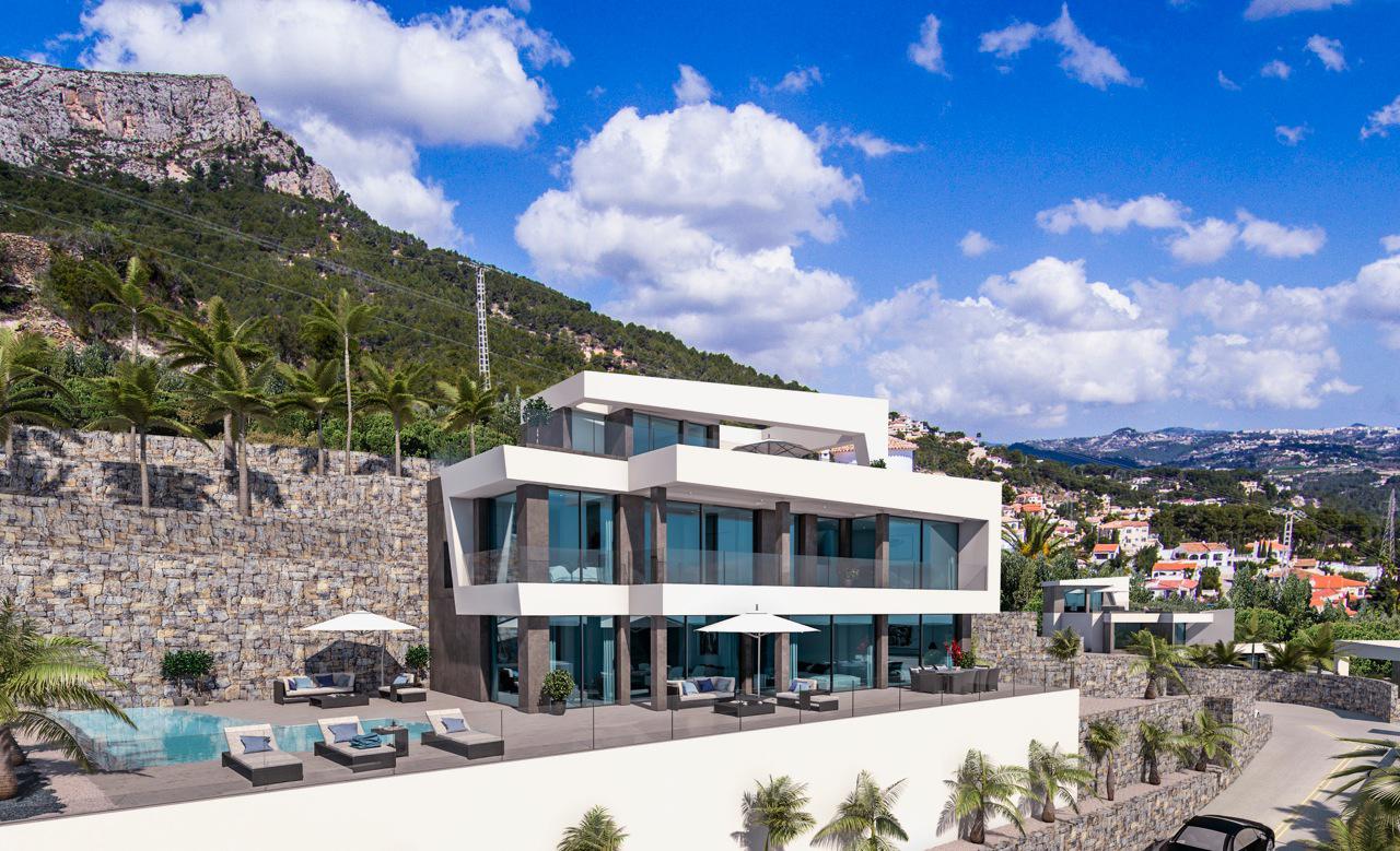 Neues Angebot in Calpe mit 6 unabhängigen Luxusvillen mit beeindruckender Aussicht!
