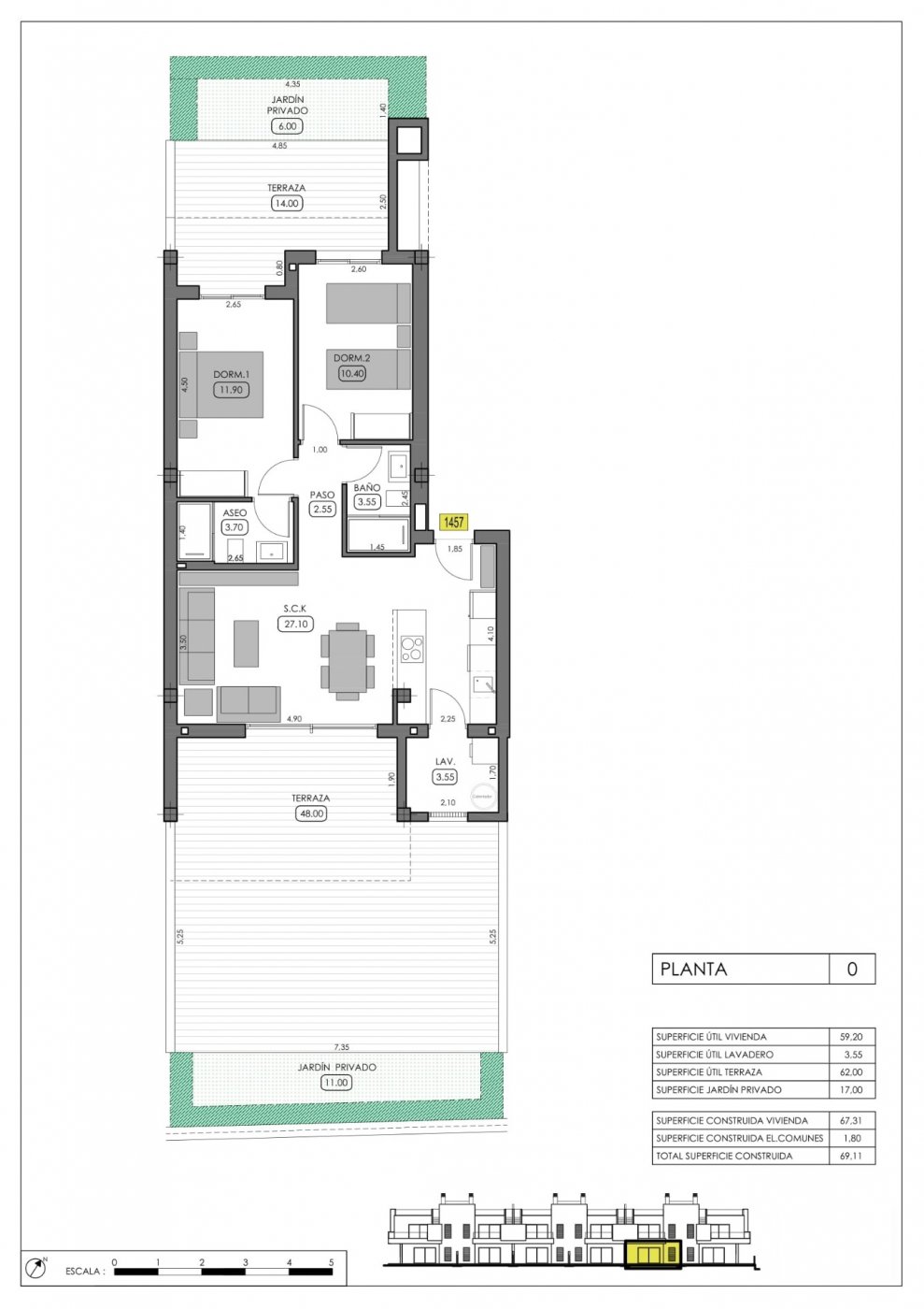Bungalow for sale in Algorfa