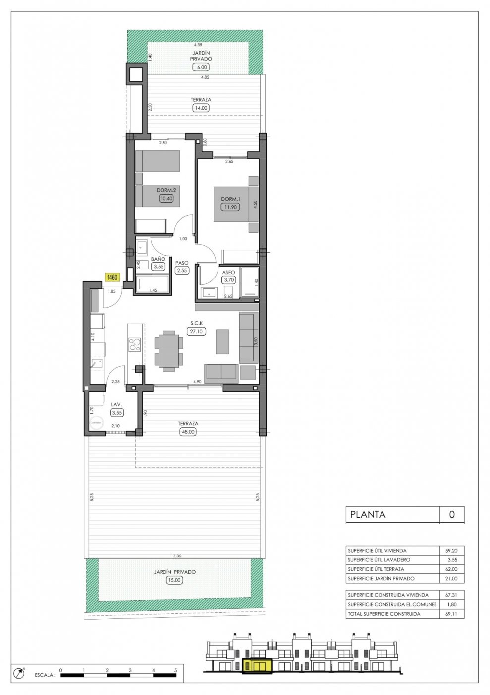 Bungalow for sale in Algorfa