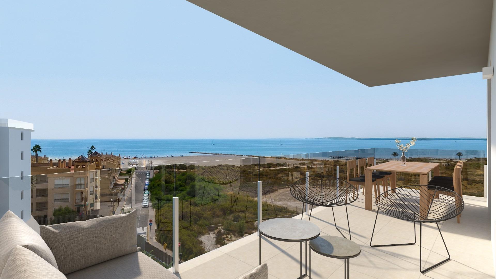Penthouse met 2 slaapkamers op 150 m van de zee in Santa Pola (Costa Blanca Zuid)