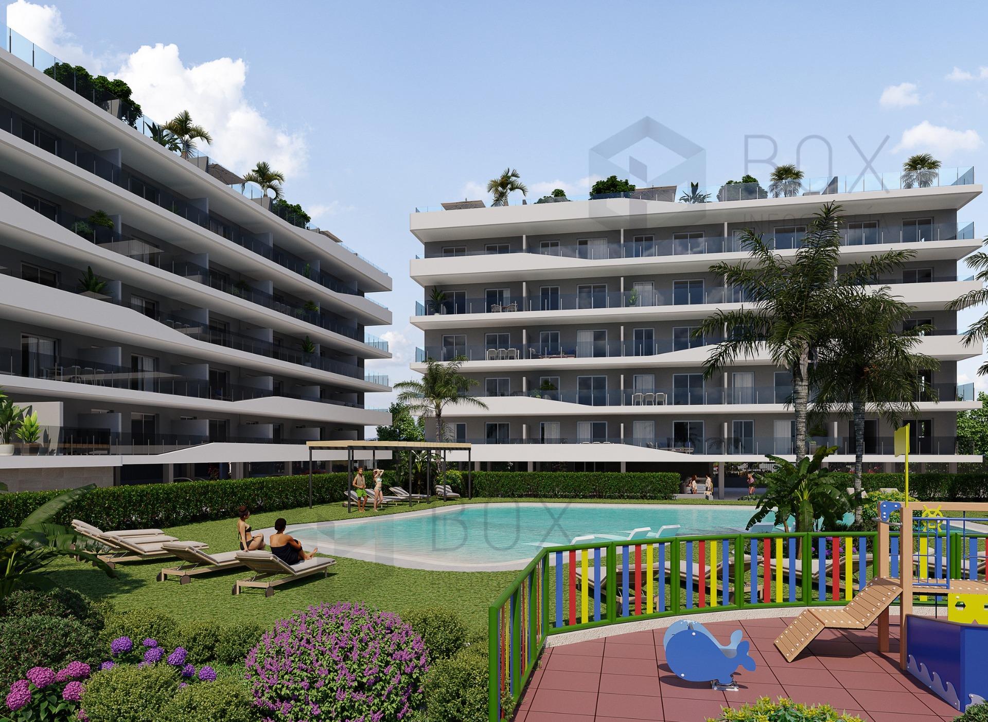 Penthouse met 2 slaapkamers op 150 m van de zee in Santa Pola (Costa Blanca Zuid)