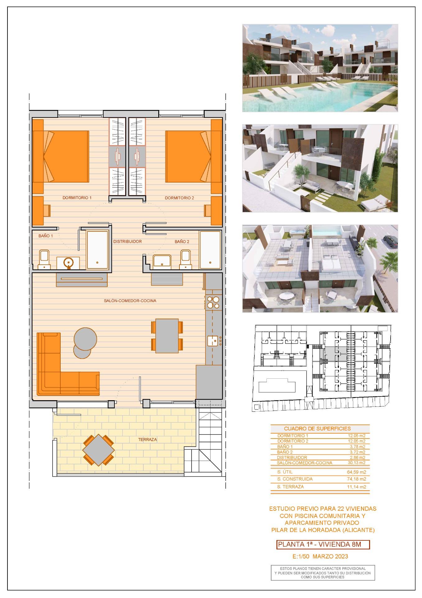 Bungalow for sale in Pilar de la Horadada