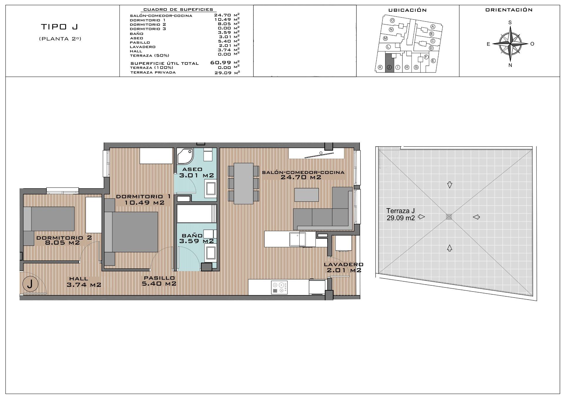 Penthouse for sale in Algorfa