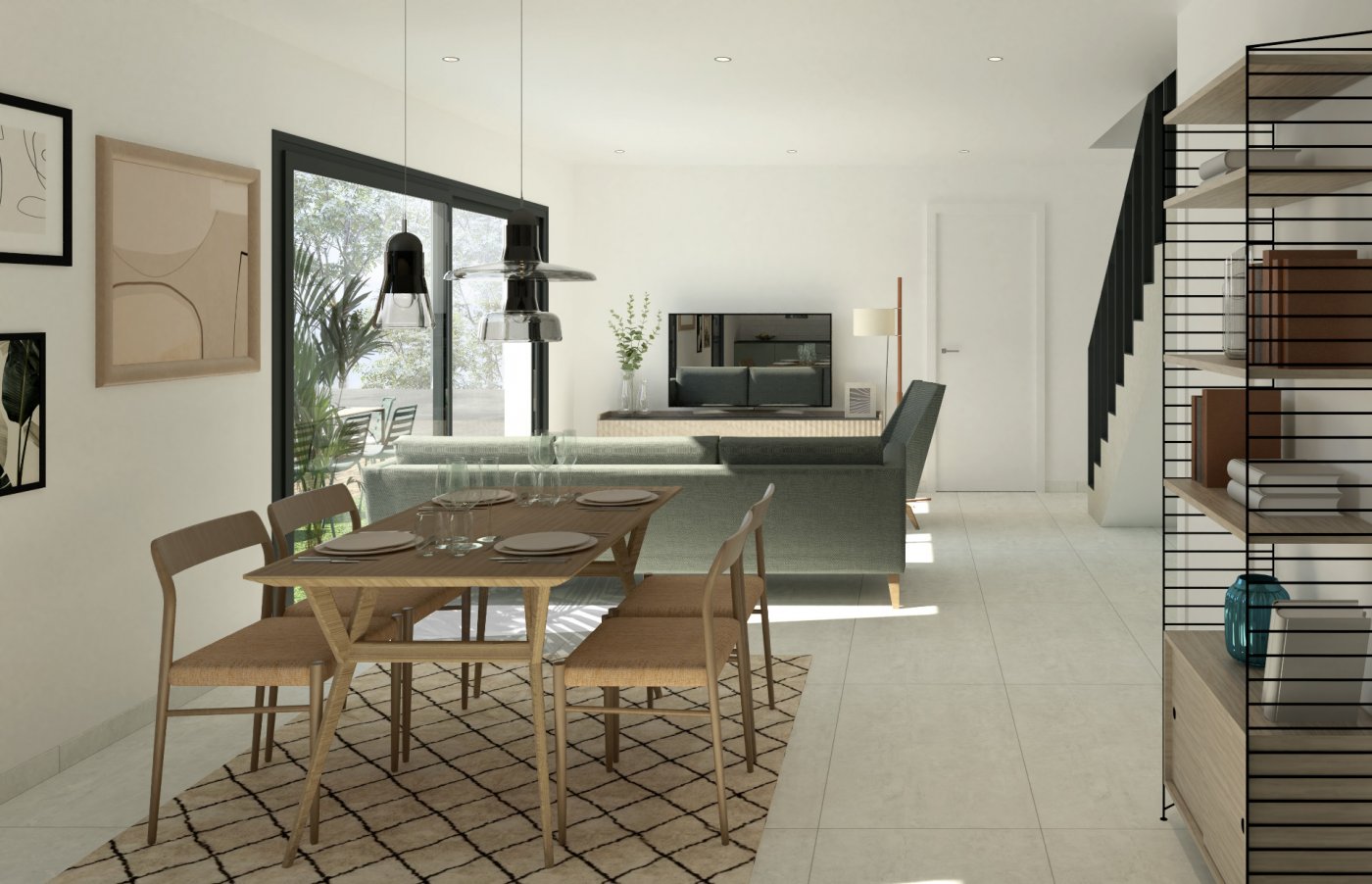 Bungalow met 3 slaapkamers, gemeenschappelijk zwembad en tuinen in Santa Pola (Alicante)