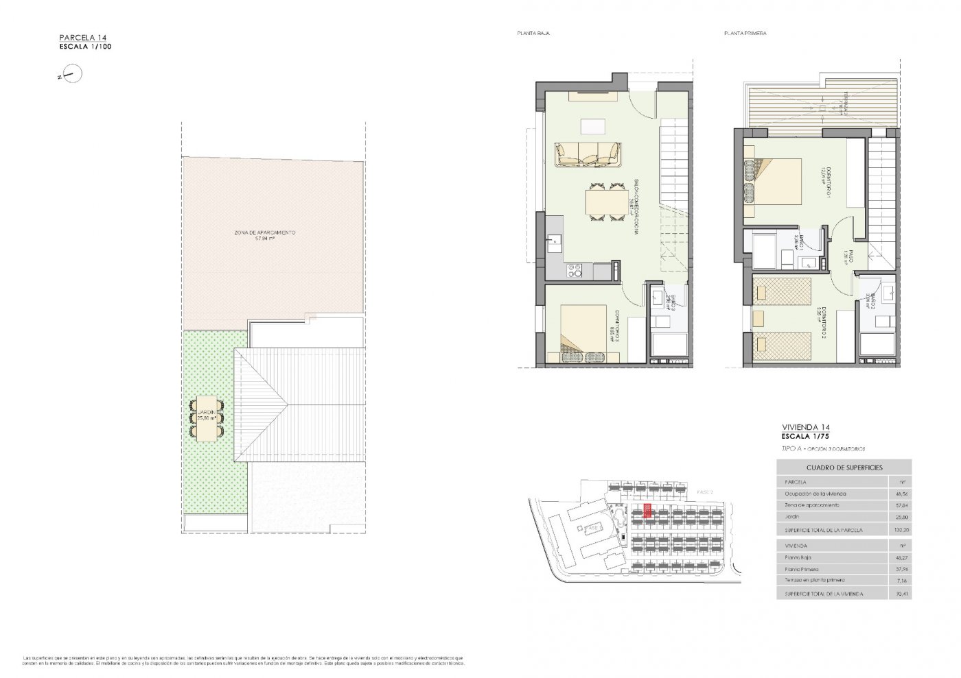 Bungalow met 3 slaapkamers, gemeenschappelijk zwembad en tuinen in Santa Pola (Alicante)