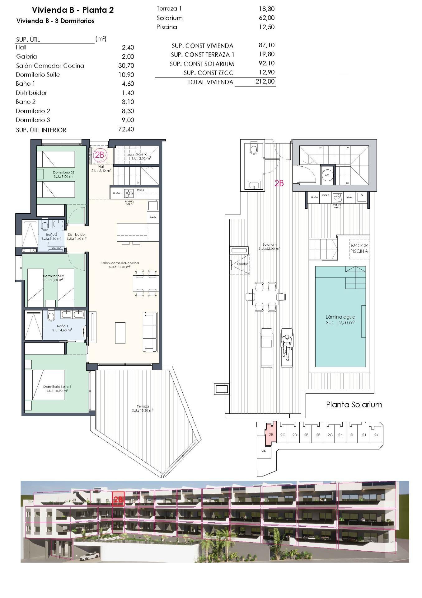 Penthouse til salg i Benijófar