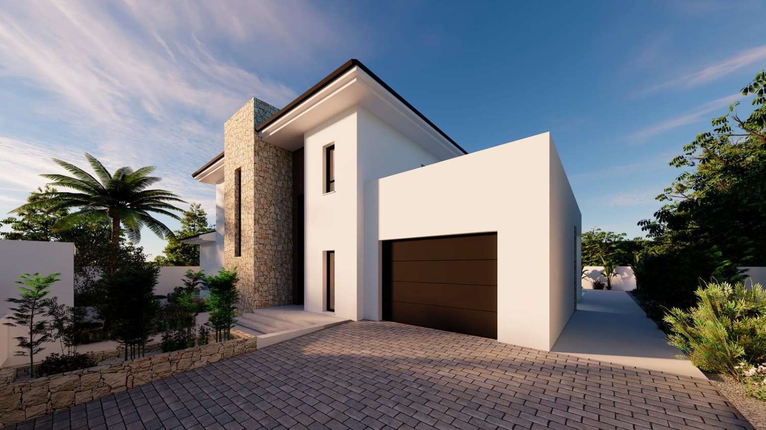 Villa im Bau, 500 m vom Strand entfernt in Calpe (Costa Blanca)