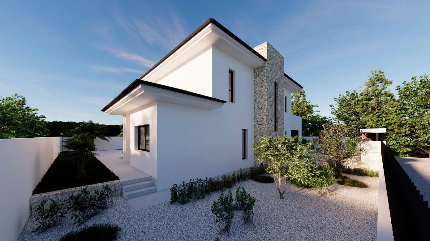 Villa im Bau, 500 m vom Strand entfernt in Calpe (Costa Blanca)