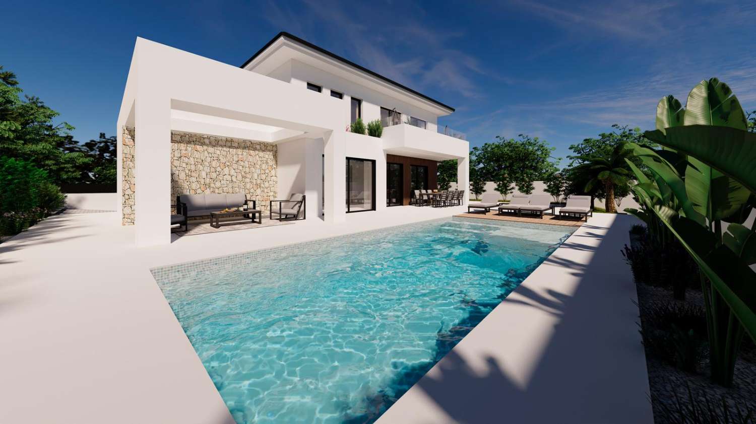 Villa im Bau, 500 m vom Strand entfernt in Calpe (Costa Blanca)