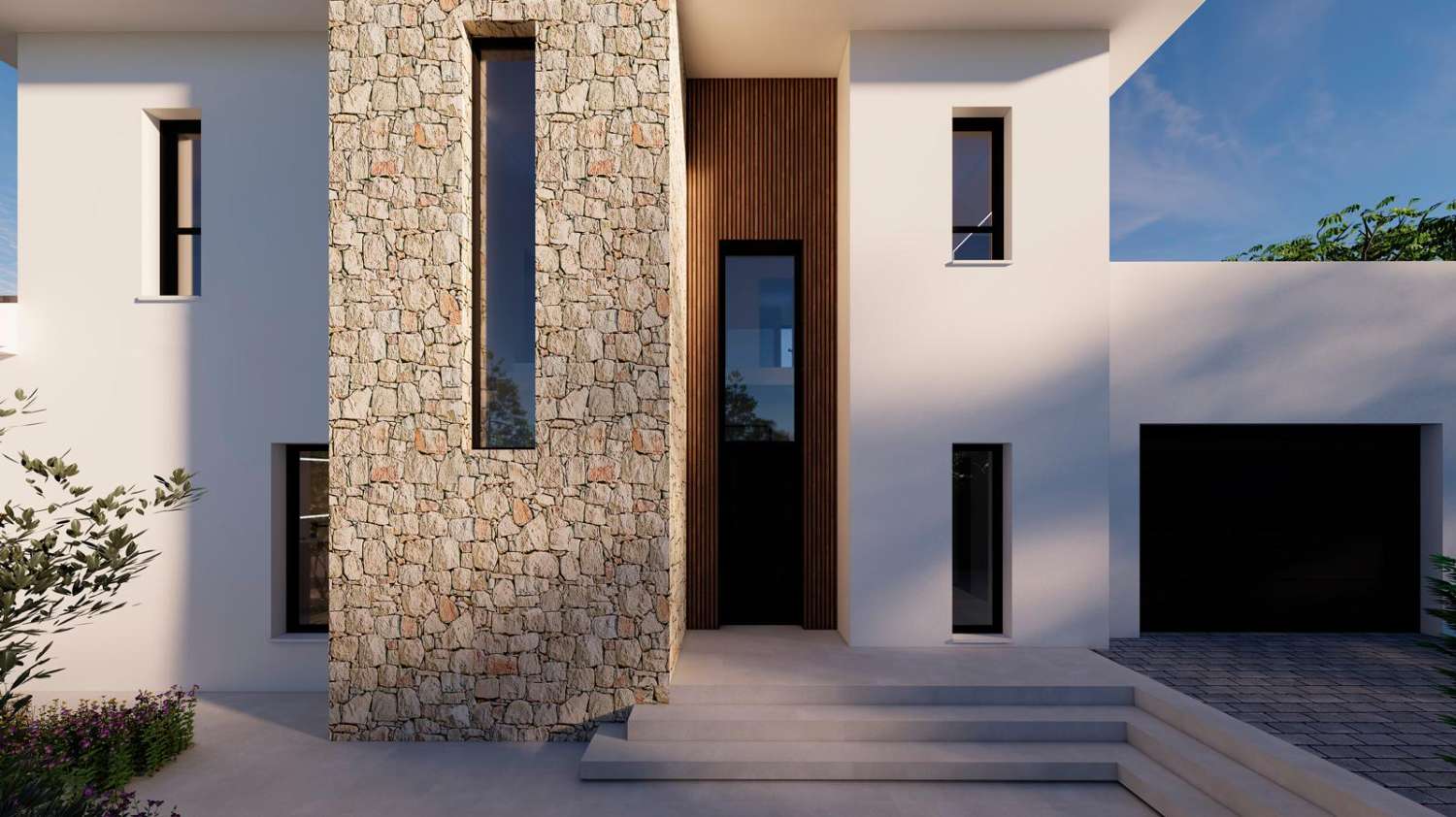 Villa im Bau, 500 m vom Strand entfernt in Calpe (Costa Blanca)