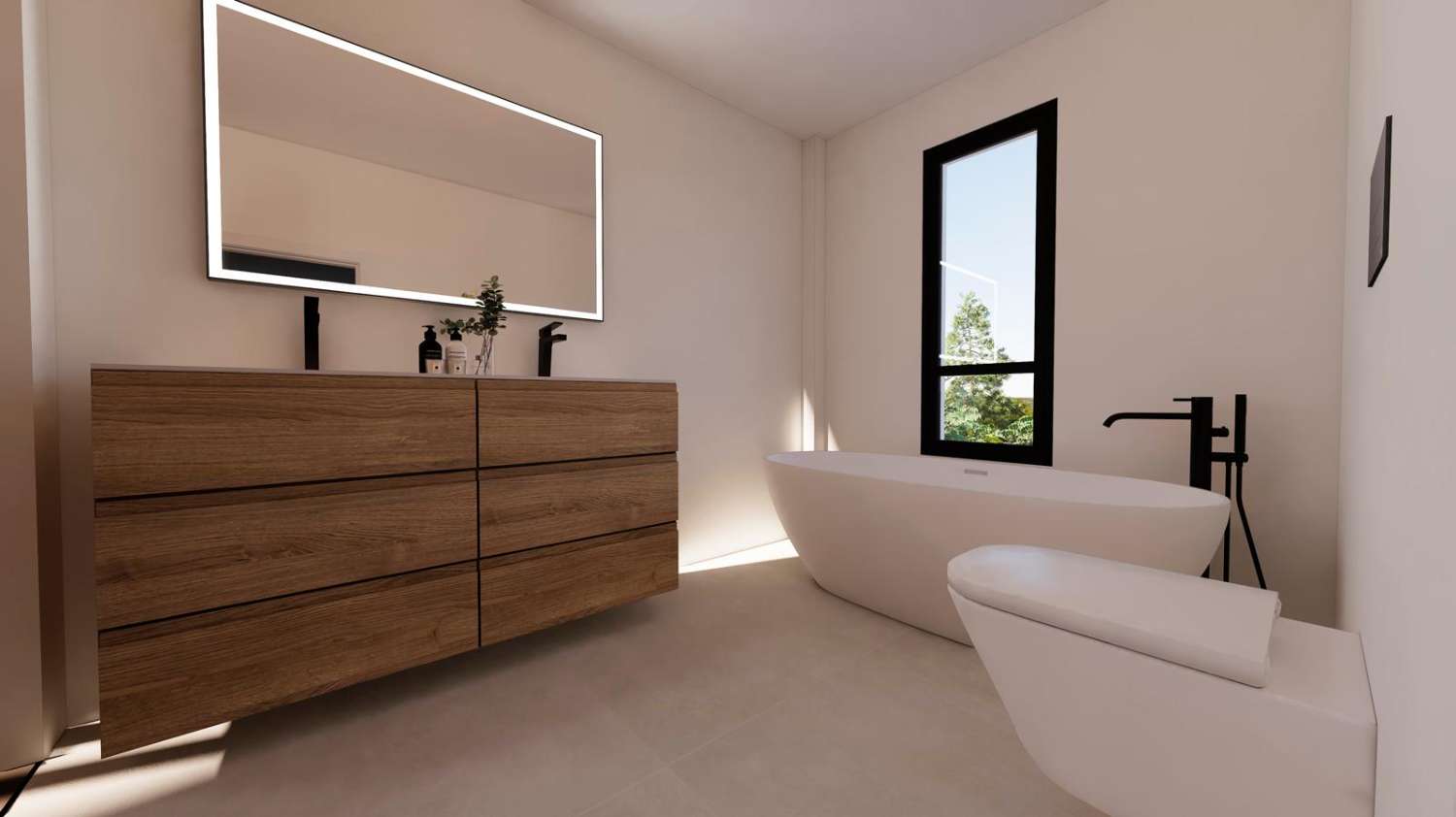 Villa im Bau, 500 m vom Strand entfernt in Calpe (Costa Blanca)