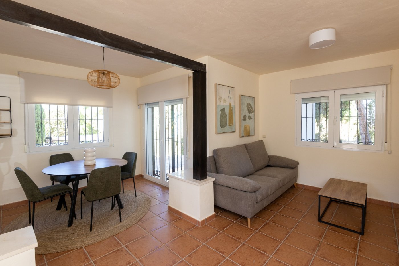 Gloednieuwe rustieke huizen met 2 slaapkamers en een gemeenschappelijk zwembad in Fuente Alamo (Murcia)