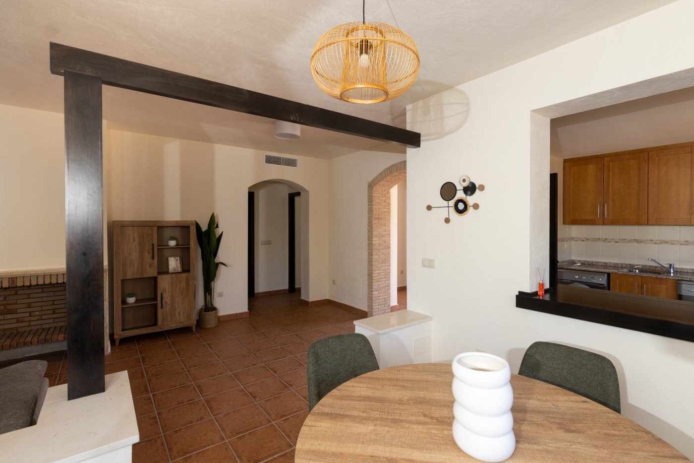 Gloednieuwe rustieke huizen met 2 slaapkamers en een gemeenschappelijk zwembad in Fuente Alamo (Murcia)