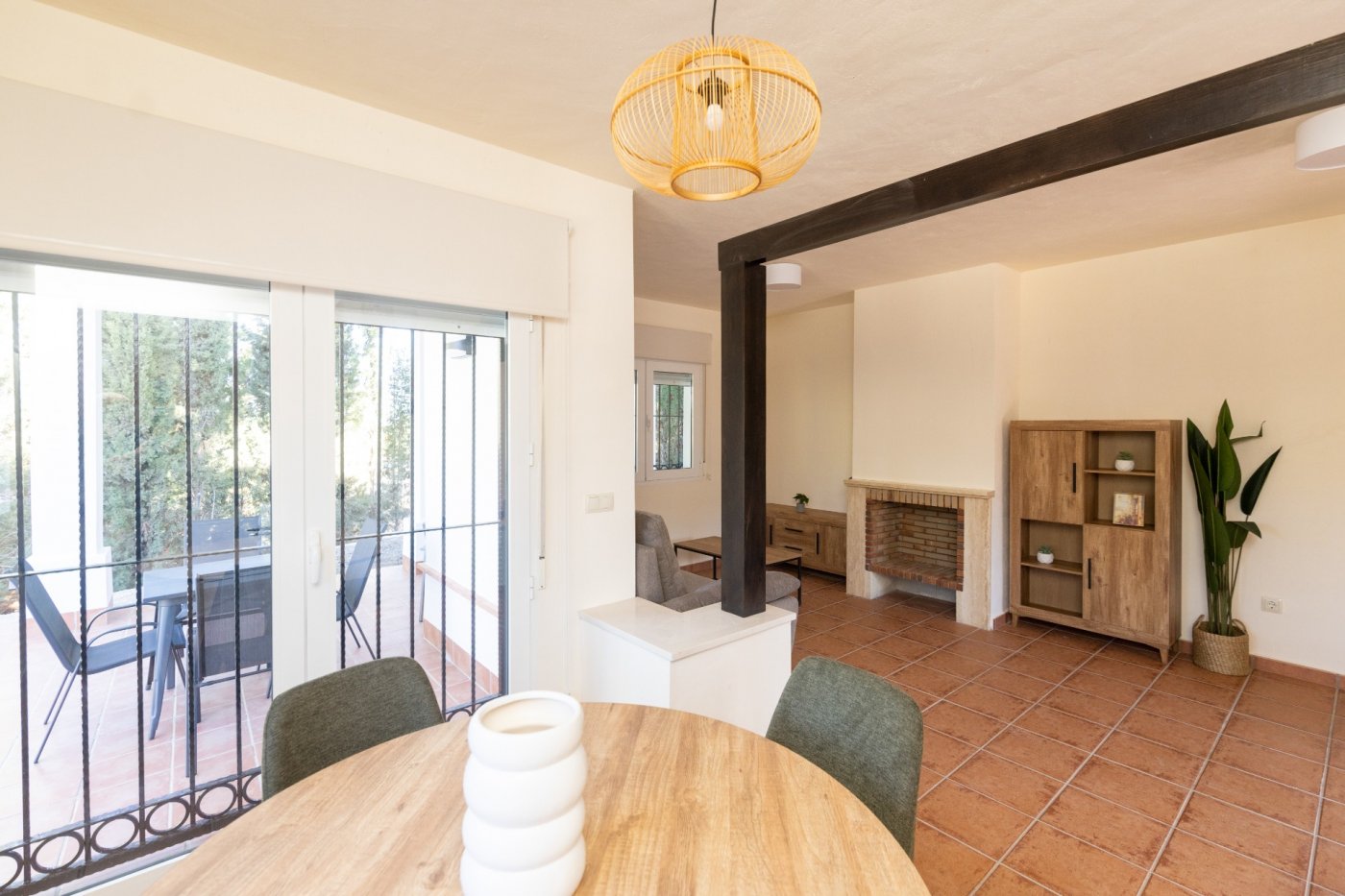 Gloednieuwe rustieke huizen met 2 slaapkamers en een gemeenschappelijk zwembad in Fuente Alamo (Murcia)