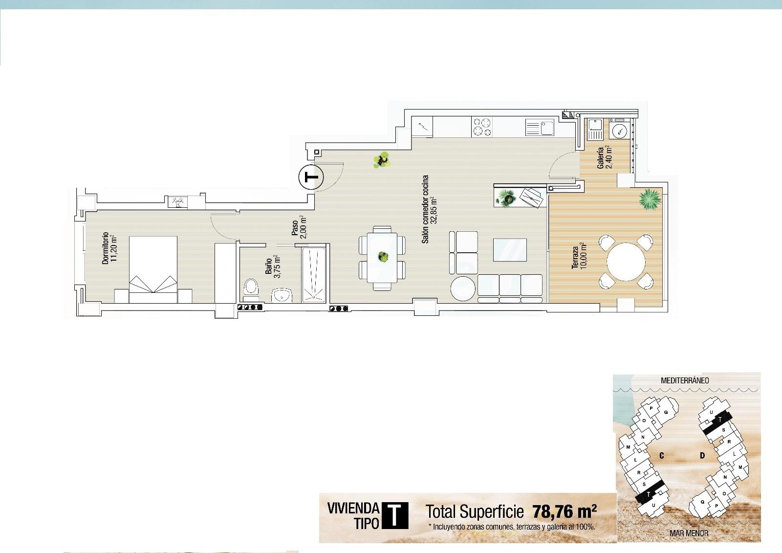 Petit Appartement en vente à La Manga del Mar Menor