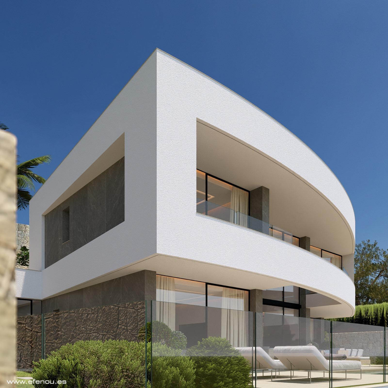 Villa de luxe neuve avec vue sur la mer à Calpe (Costa Blanca Nord)