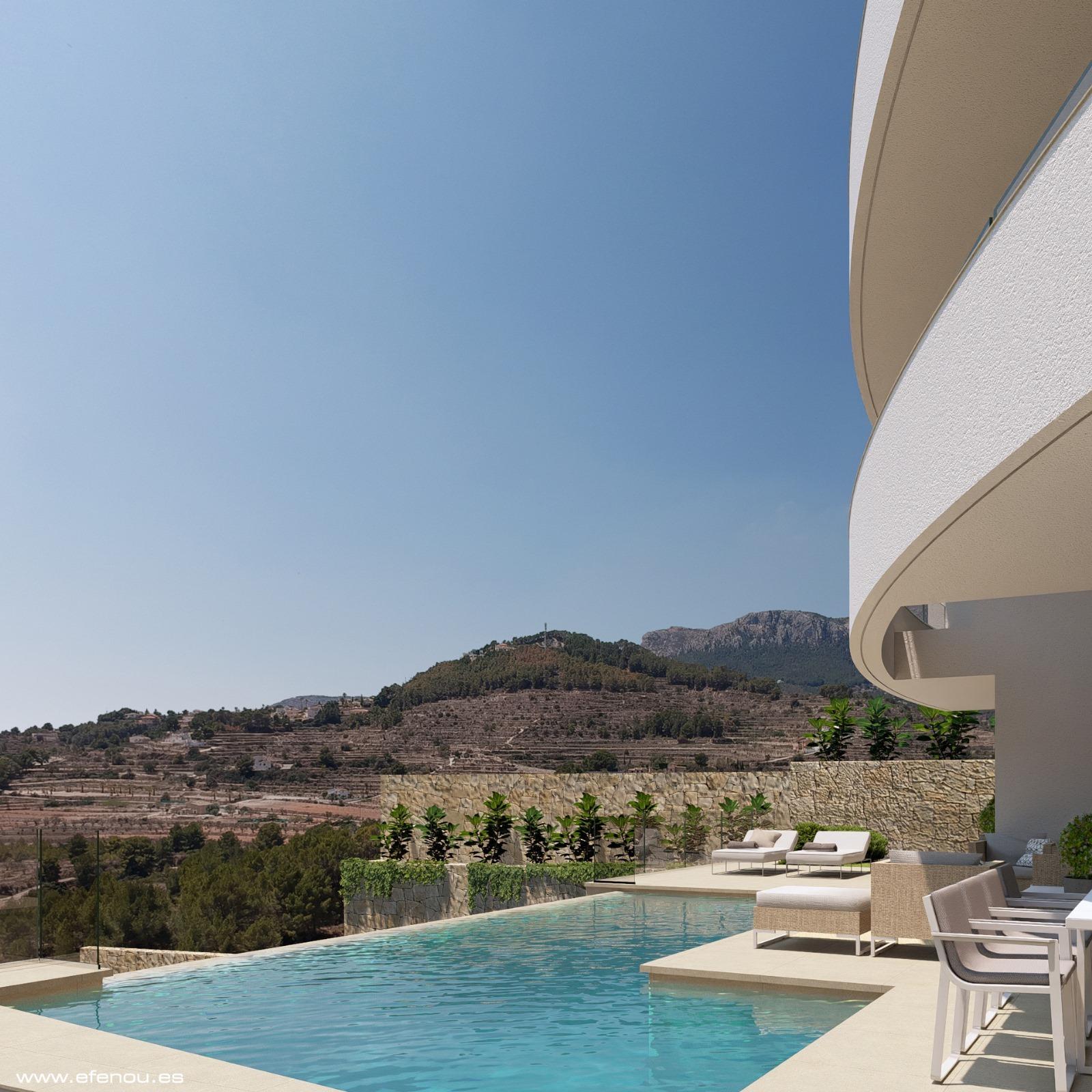 Villa de luxe neuve avec vue sur la mer à Calpe (Costa Blanca Nord)