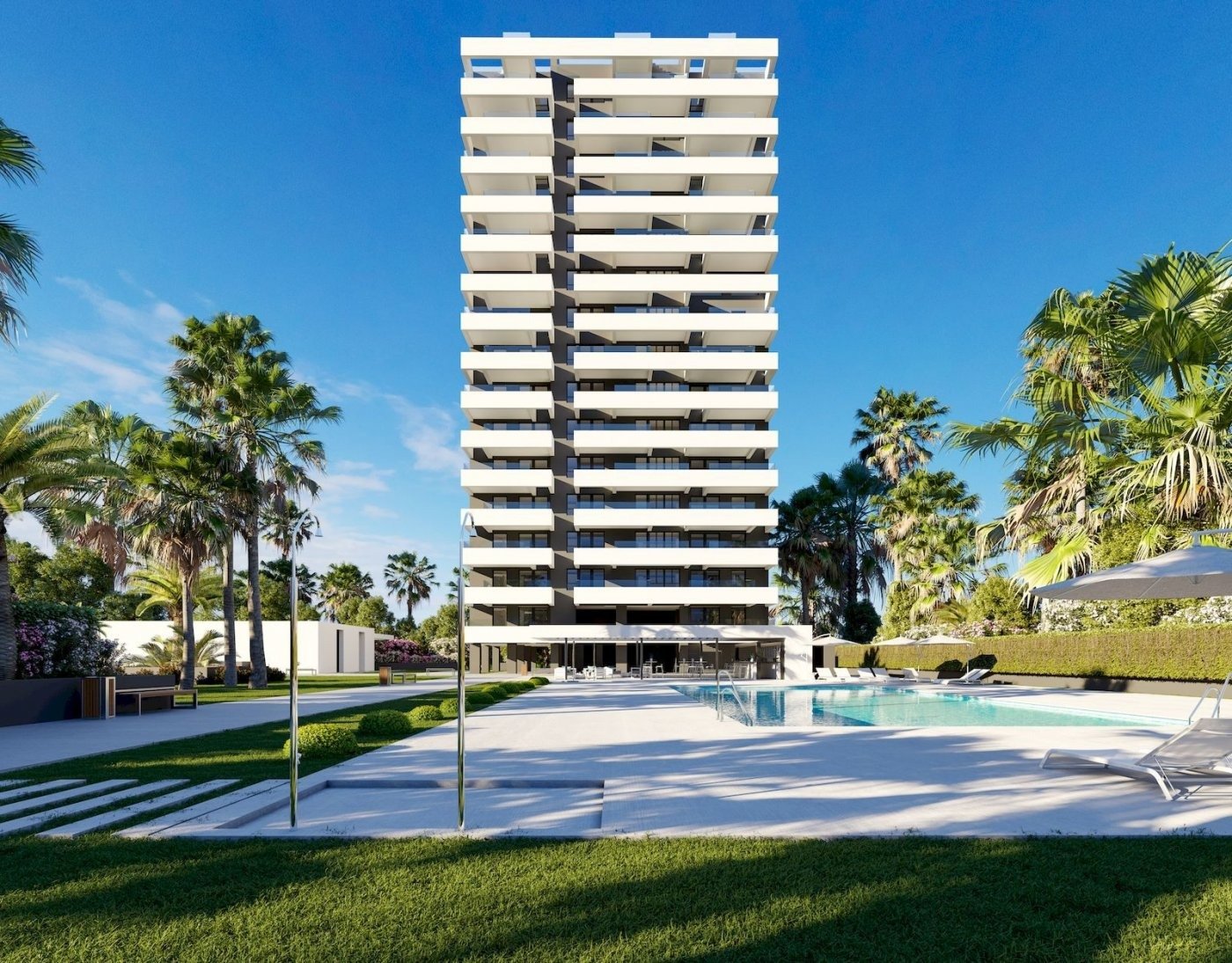 Neues Luxus-Penthouse 300 Meter vom Meer entfernt und mit Meerblick in Calpe (Costa Blanca Nord)