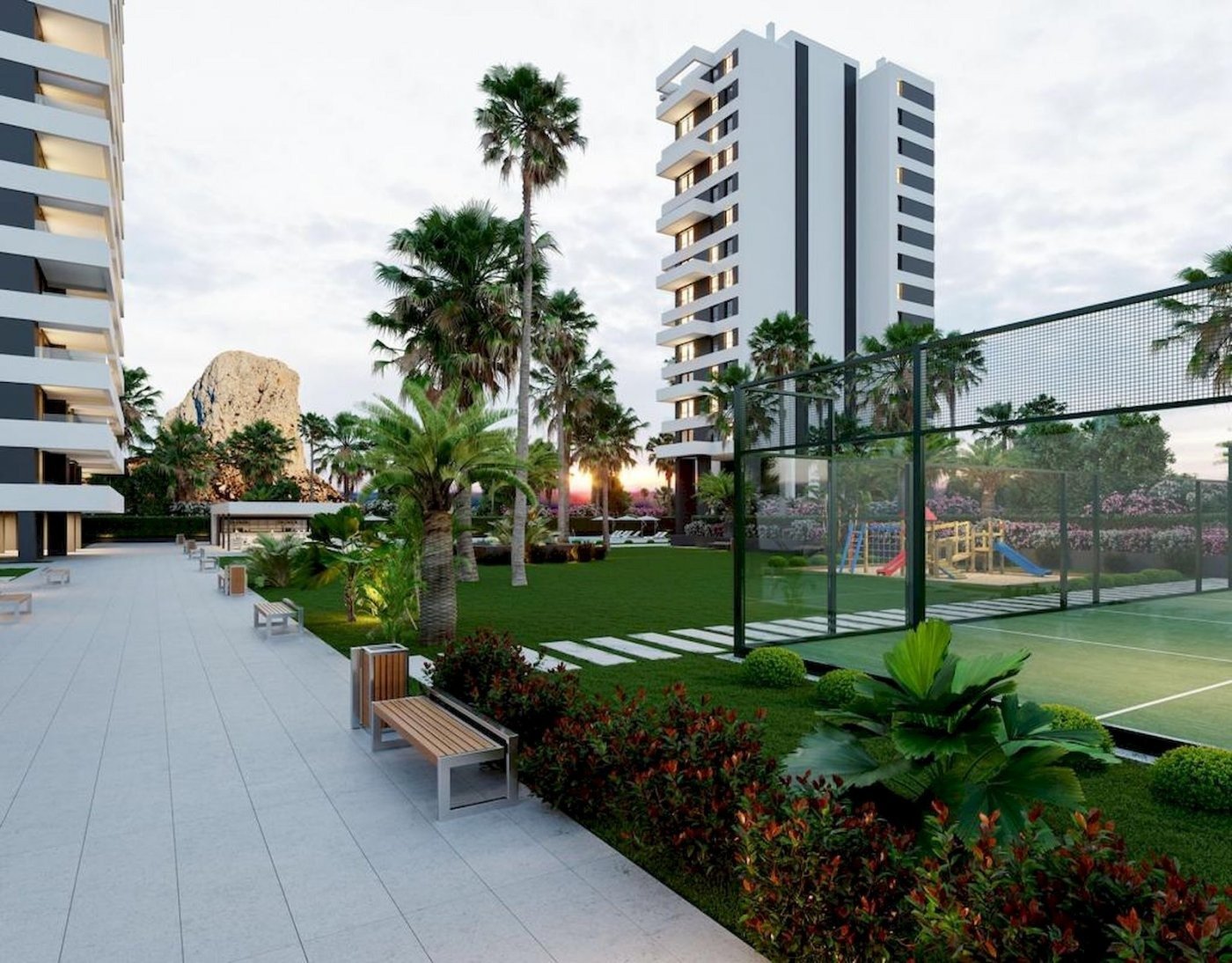 Neues Luxus-Penthouse 300 Meter vom Meer entfernt und mit Meerblick in Calpe (Costa Blanca Nord)