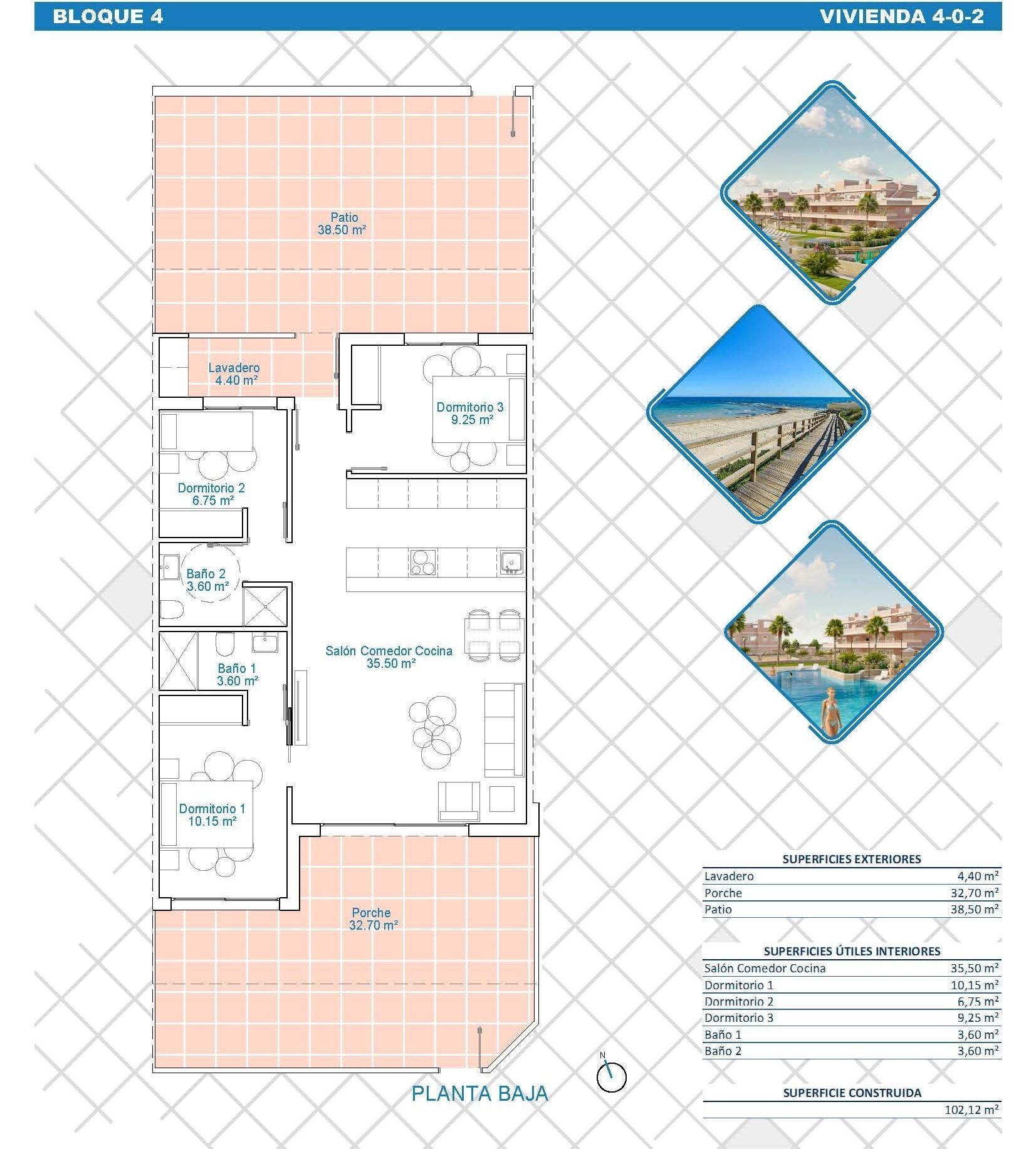 Apartmán v prodeji in Pilar de la Horadada