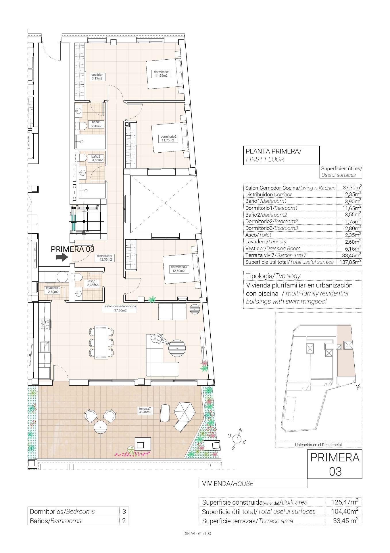 Apartmán v prodeji in Hondón de las Nieves