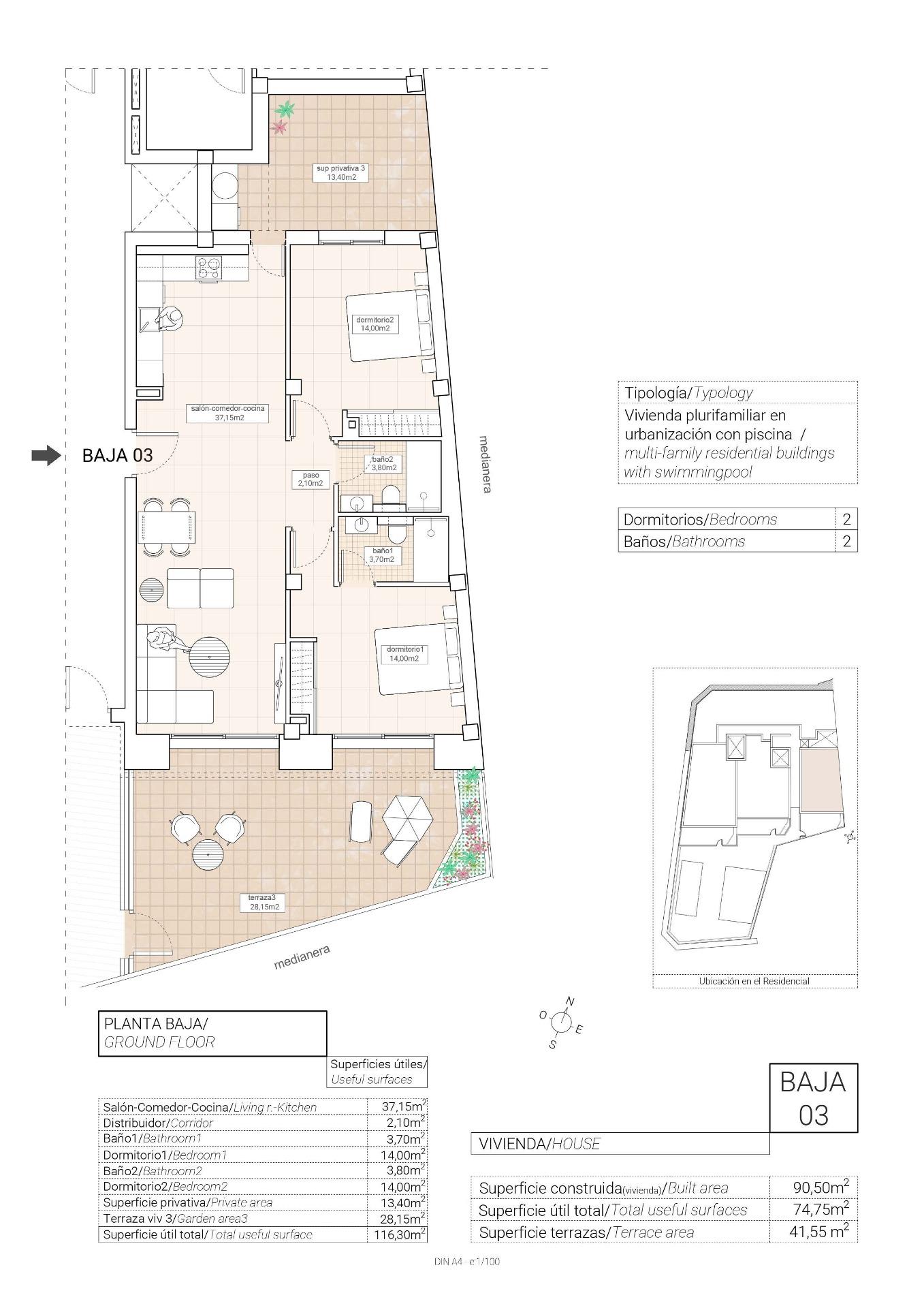 Appartment zum verkauf in Hondón de las Nieves