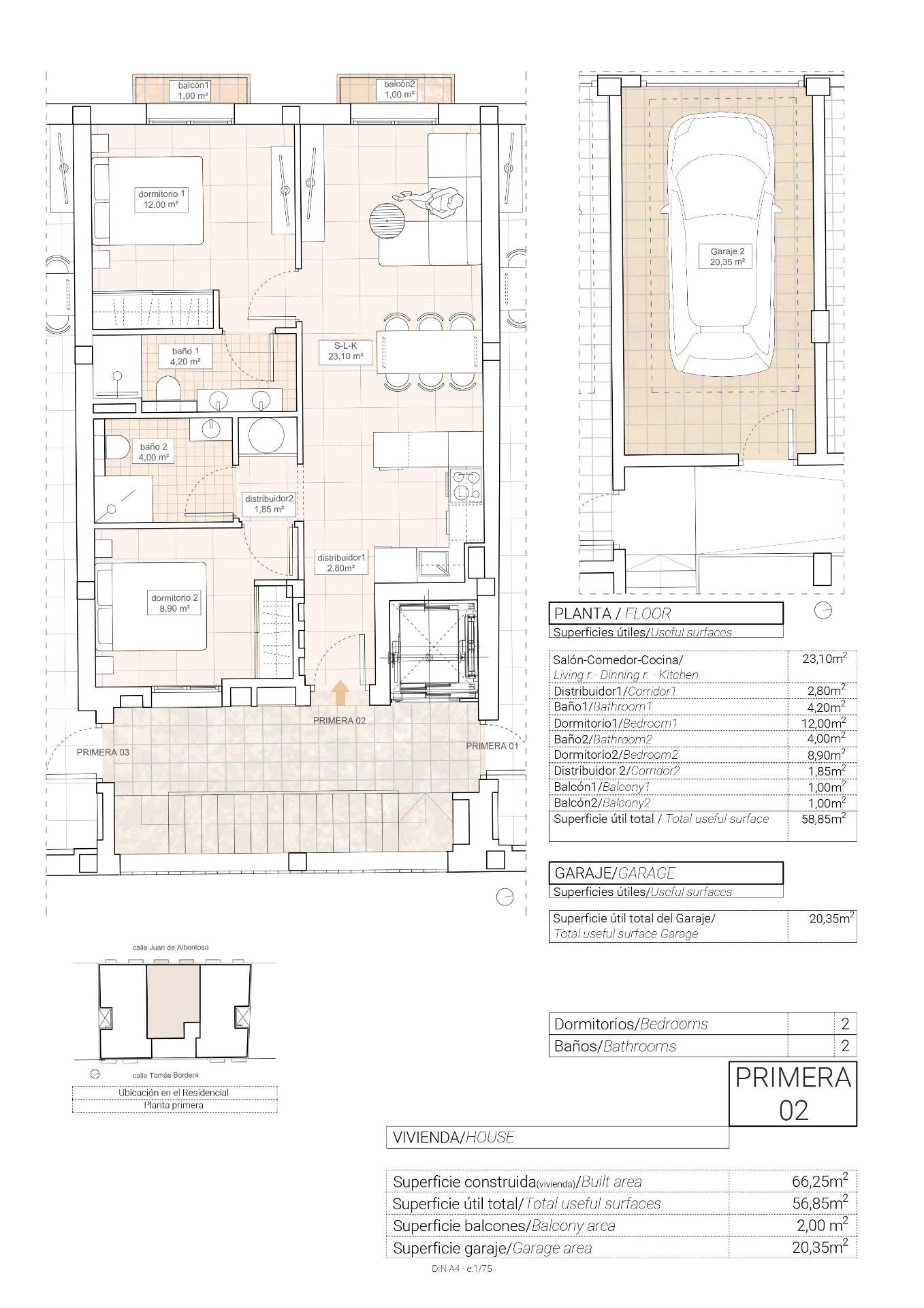 Petit Appartement en vente à Hondón de las Nieves