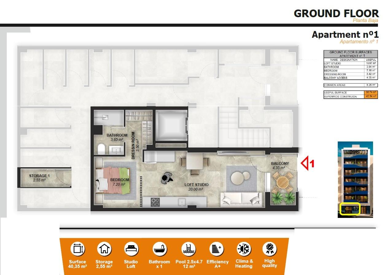 Apartament en venda in Torrevieja