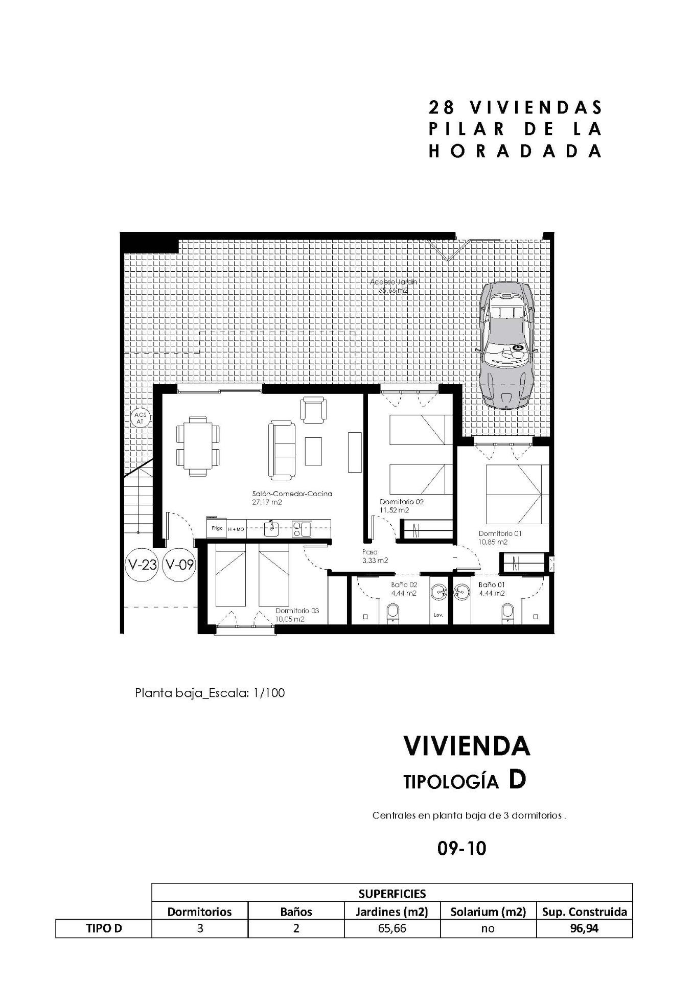 Bungalow en venda in Pilar de la Horadada