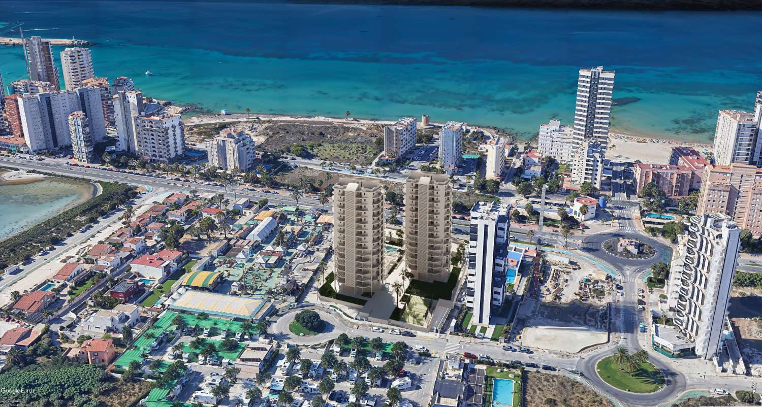 Apartamento Obra Nueva 3 dormitorios a 200 m del mar, piscina, parking y trastero en Calpe (Costa Blanca)
