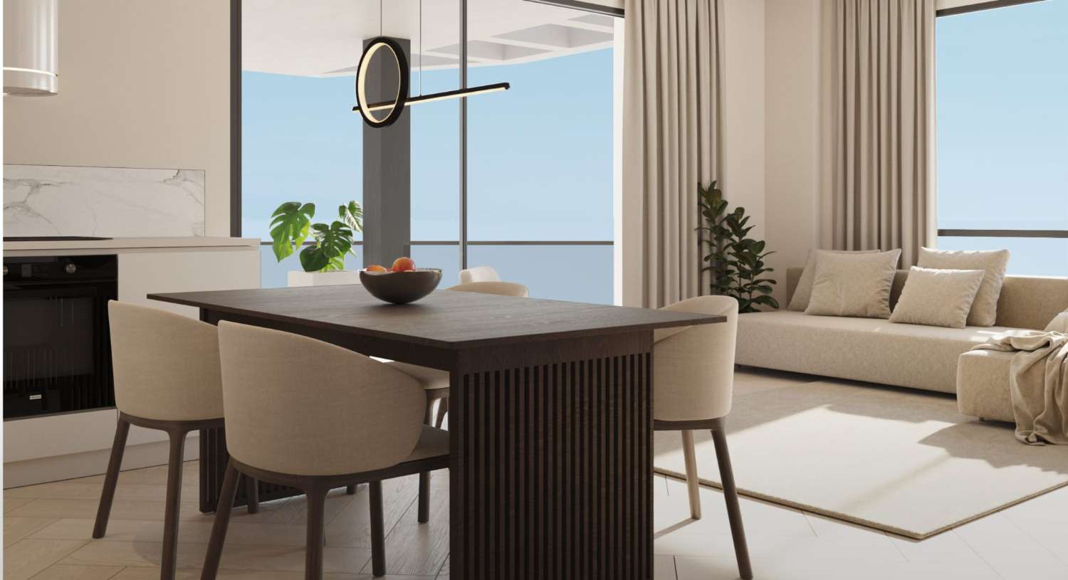 Apartamento Obra Nueva 3 dormitorios a 200 m del mar, piscina, parking y trastero en Calpe (Costa Blanca)