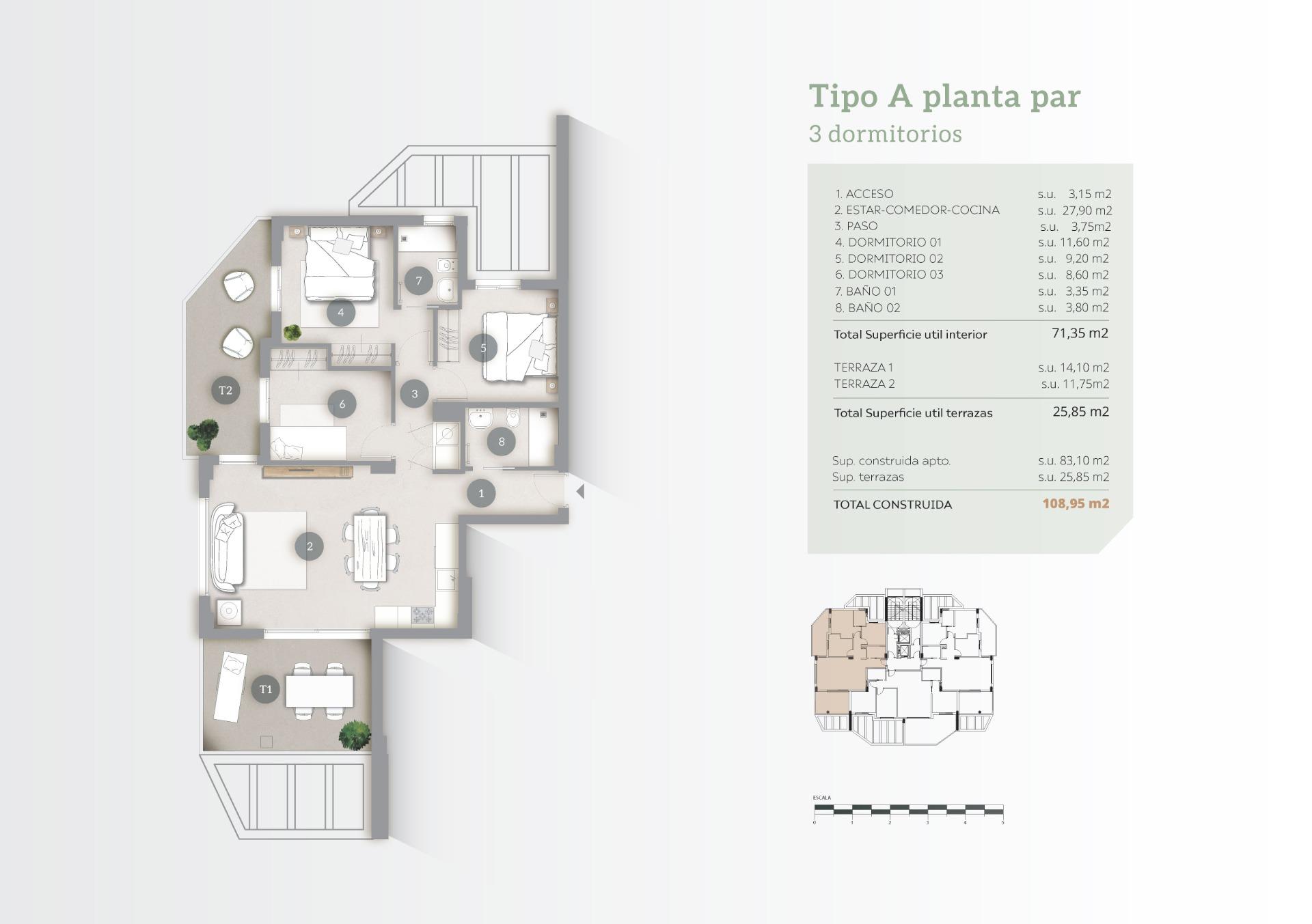 Apartamentua salgai in Calpe