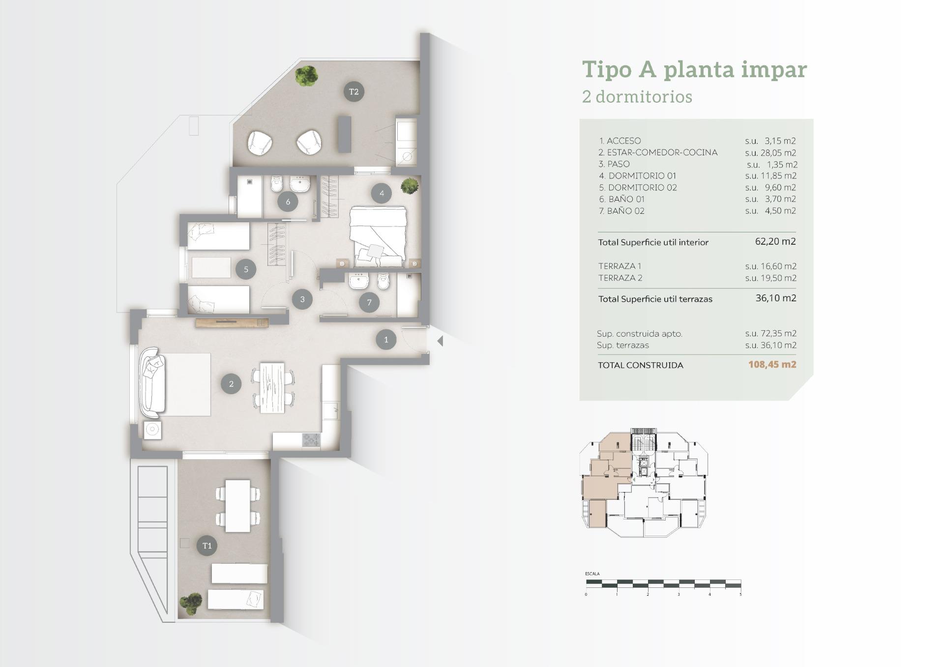 Apartament en venda in Calpe
