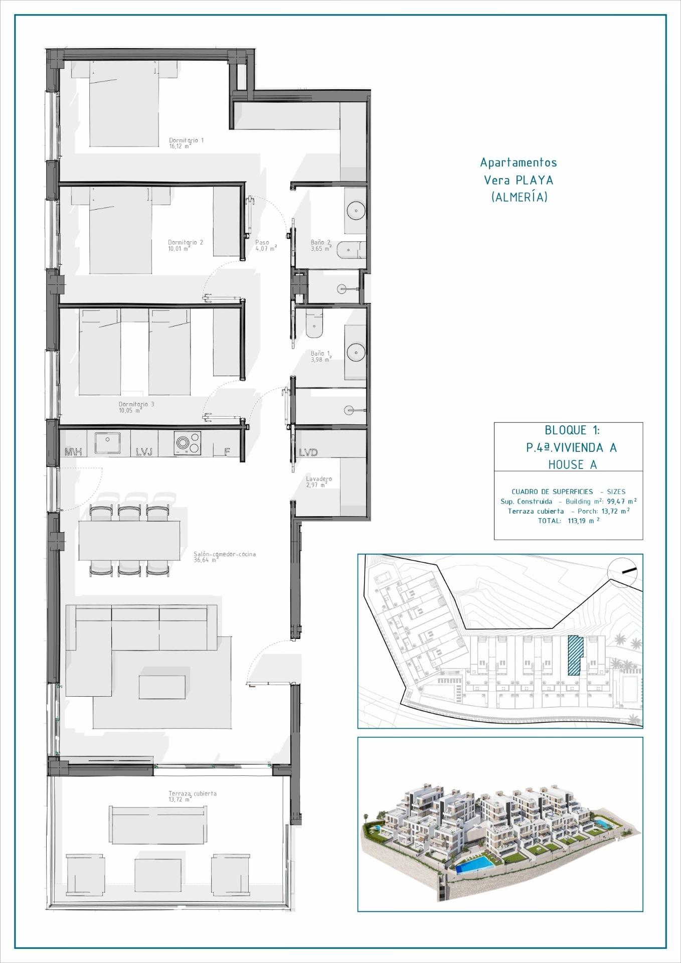 Apartament en venda in Vera